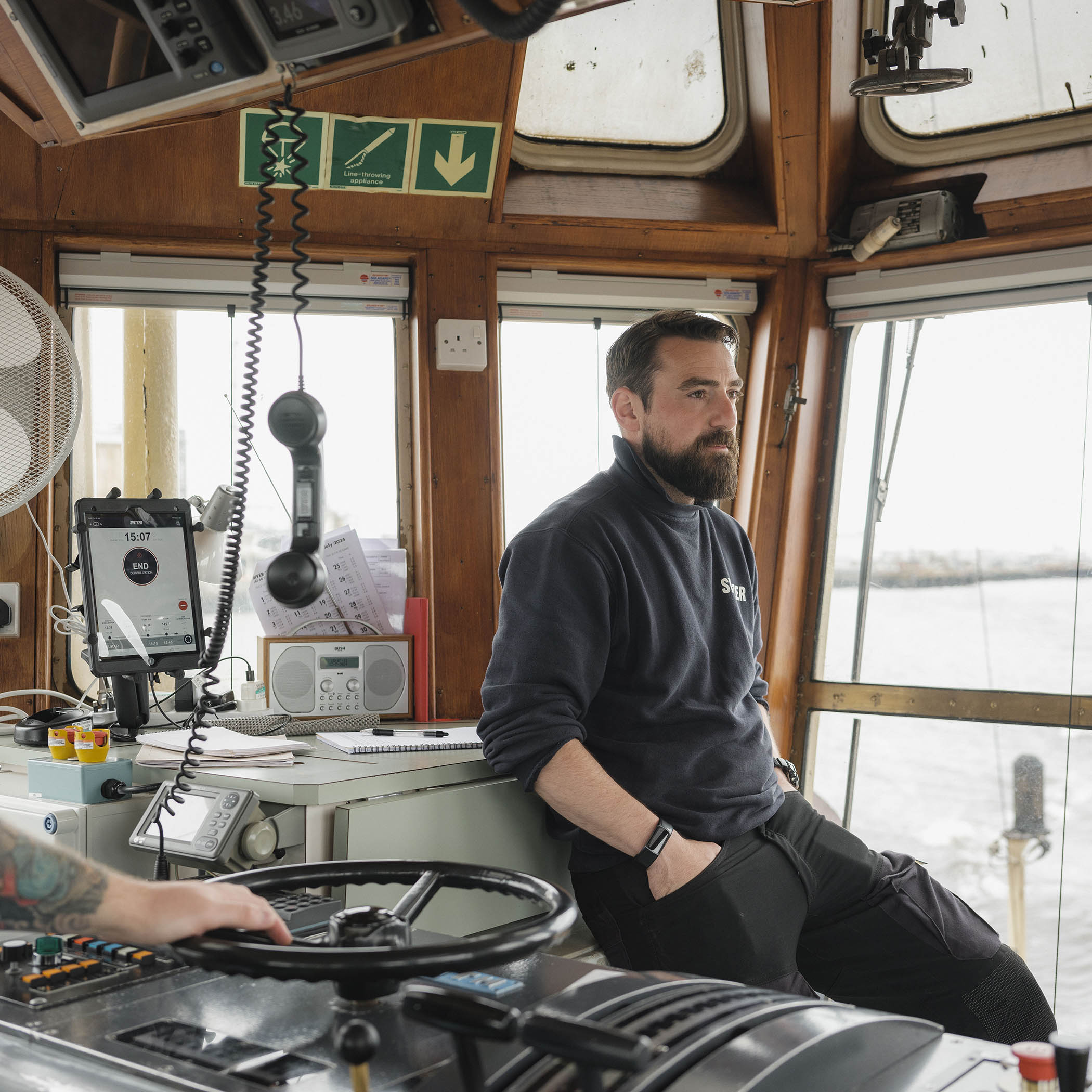 Tug boat master Ben McClean