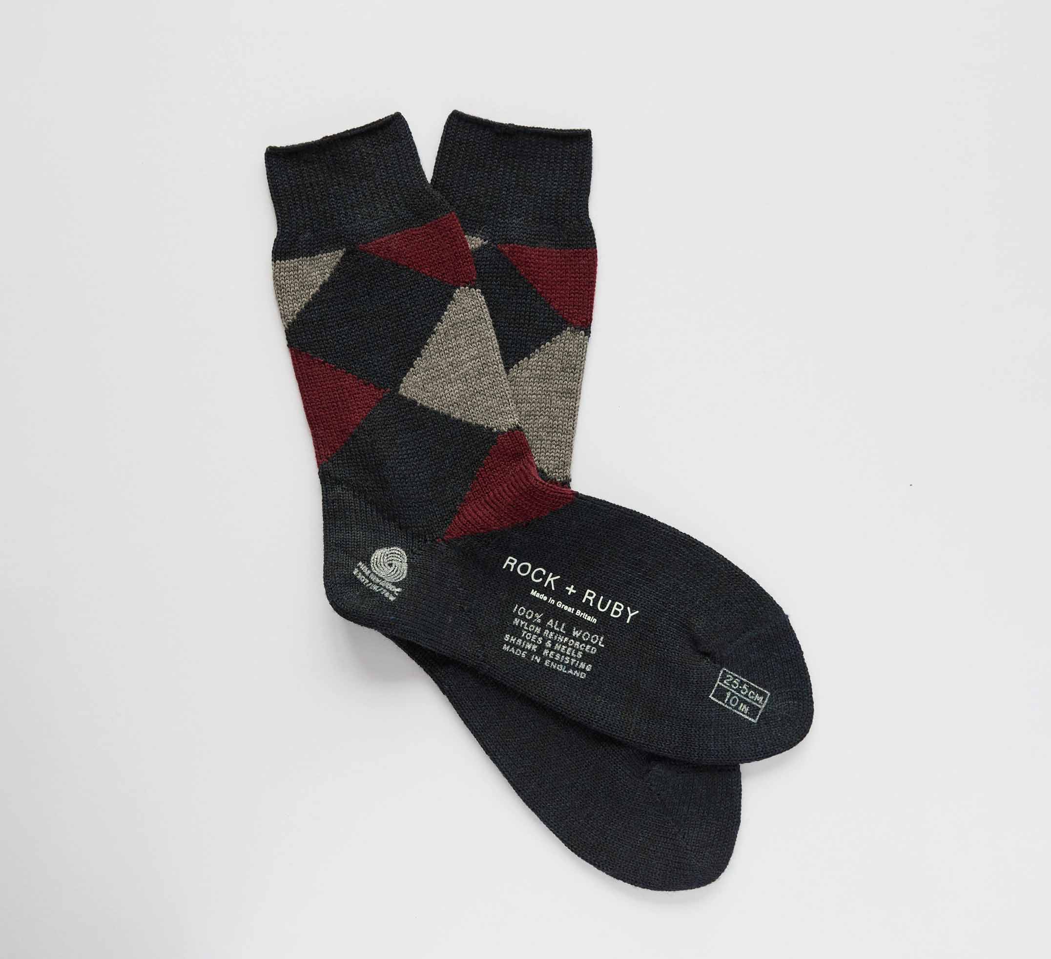 Argyle socks, £25, Rock + Ruby