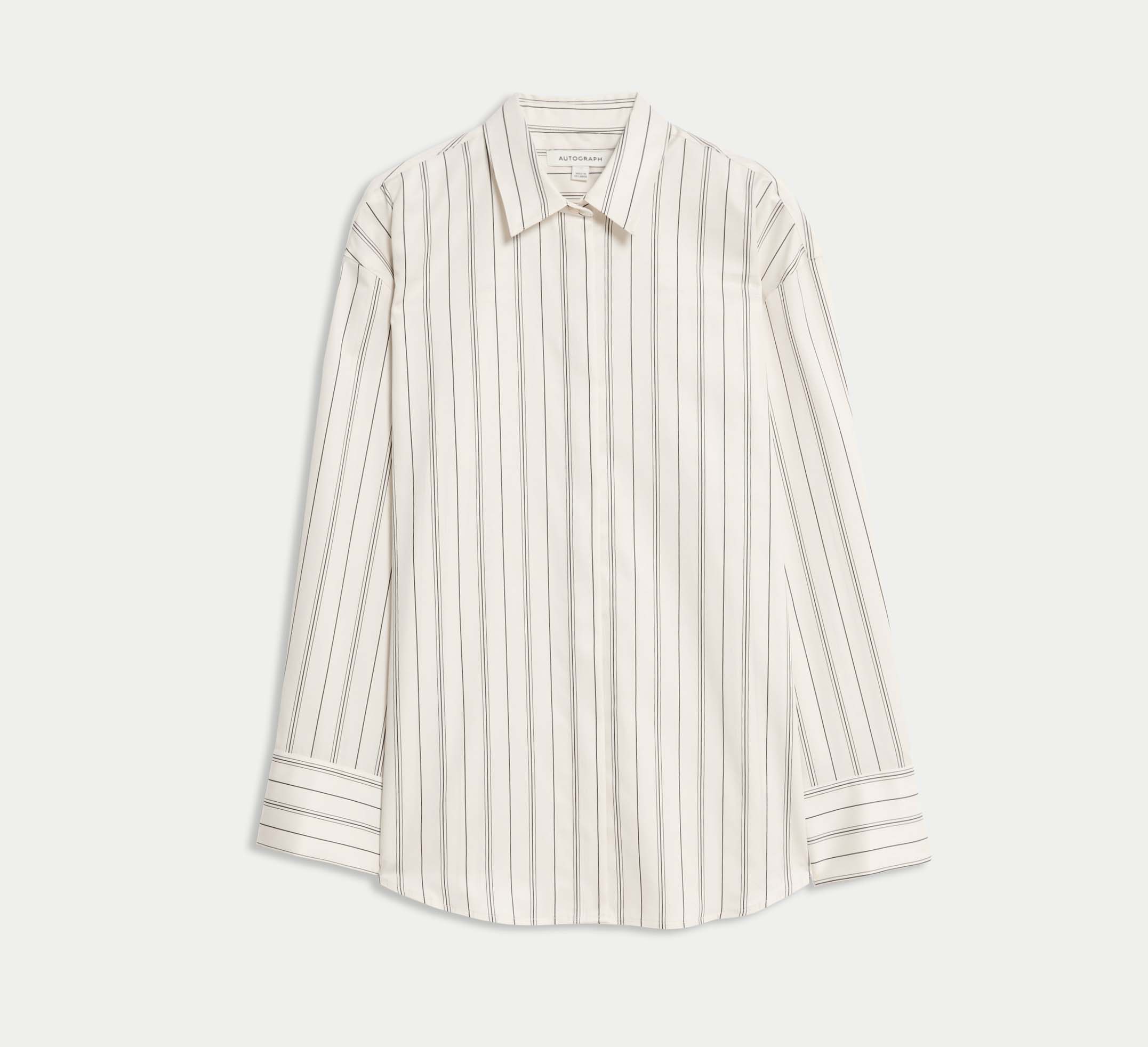 Striped shirt, £50, Autograph from M&S