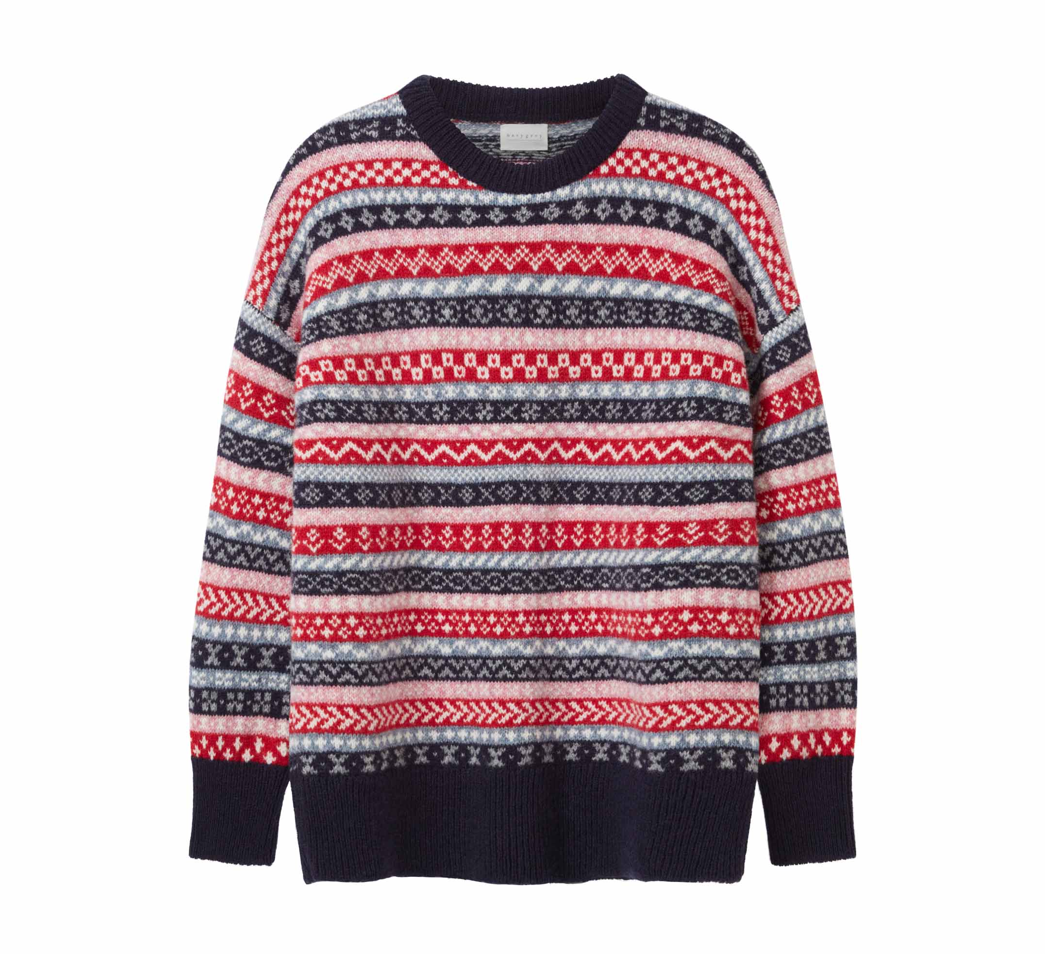 Shetland jumper, £325, Navygrey