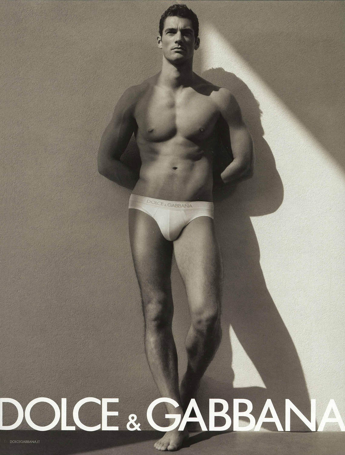 The complete package: Gandy advertises Dolce & Gabbana