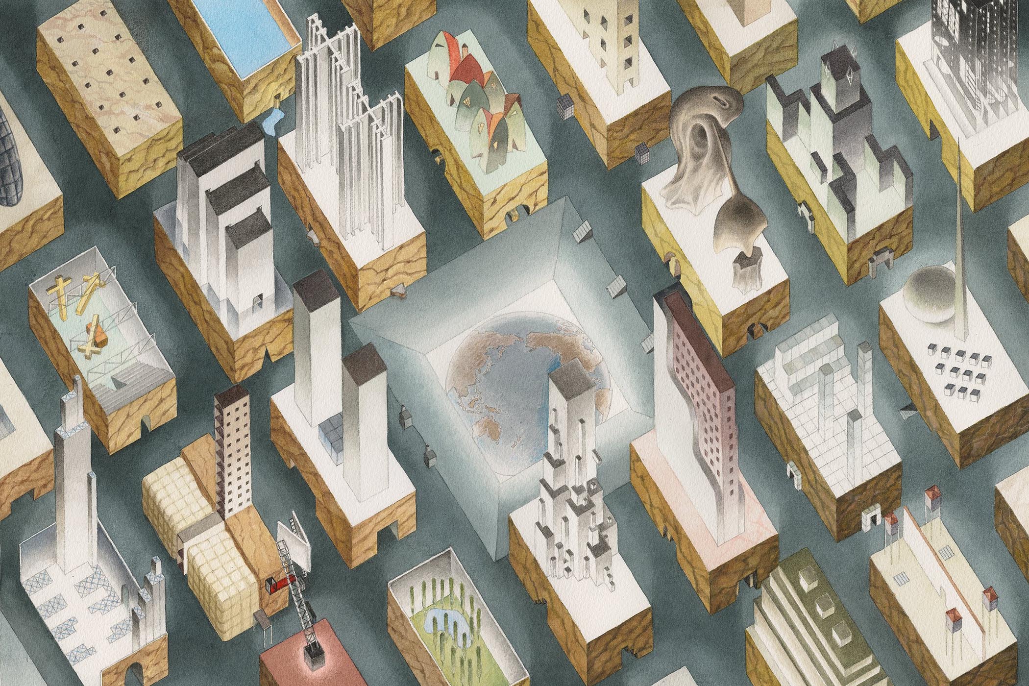 Madelon Vriesendorp’s The City of the Captive Globe  1972