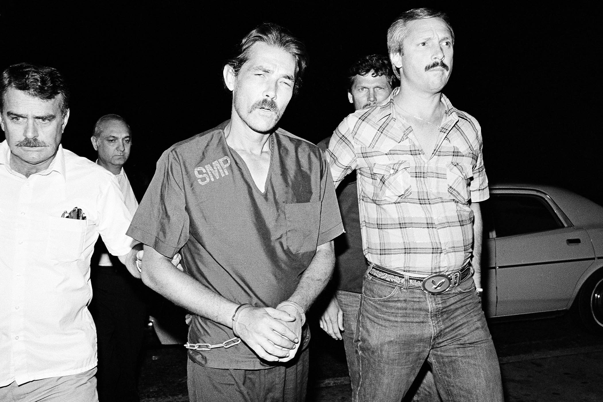 Abbott, centre, killed again six weeks after his release