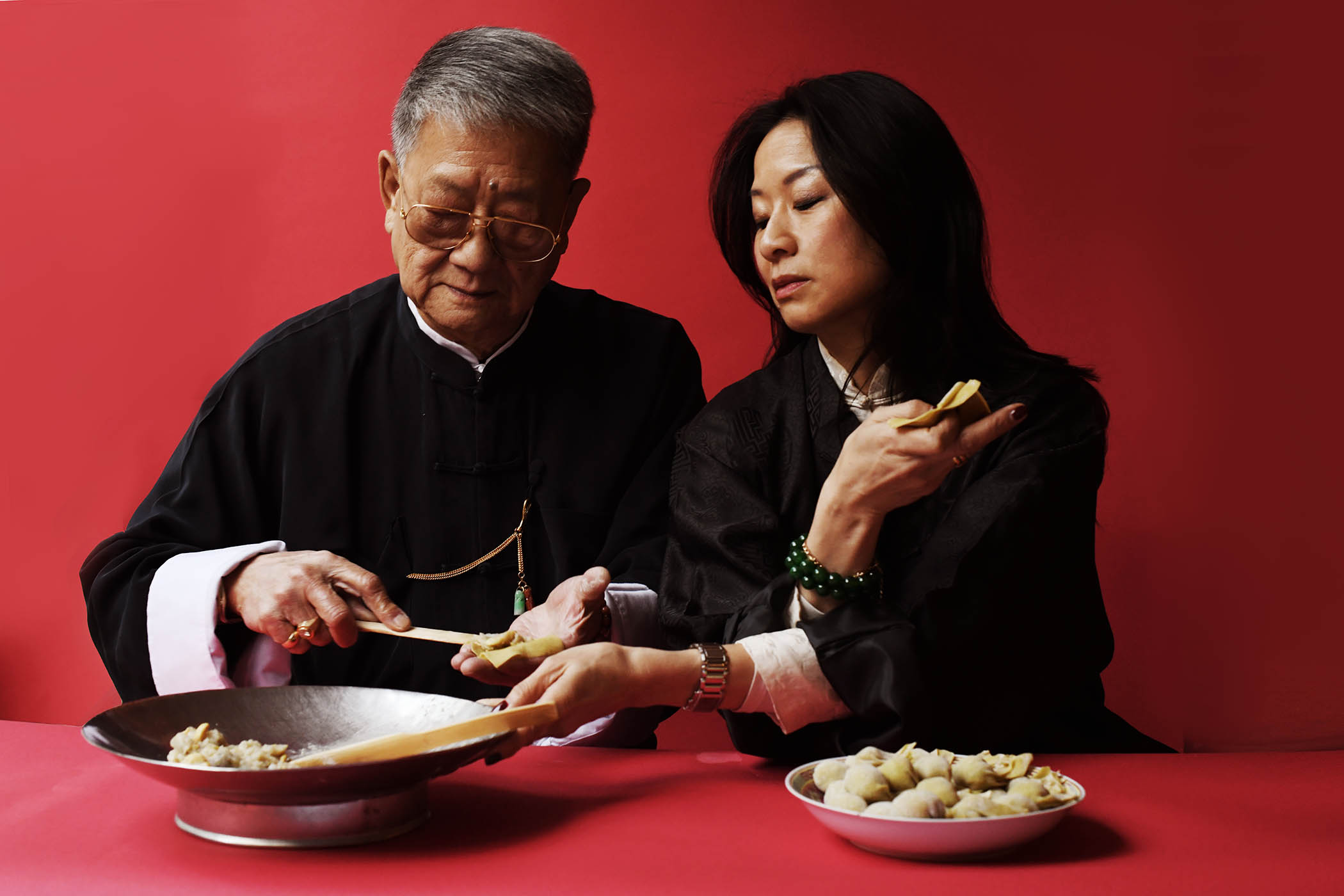 Eight generations of chefs: Amy Poon with her father, Bill Poon