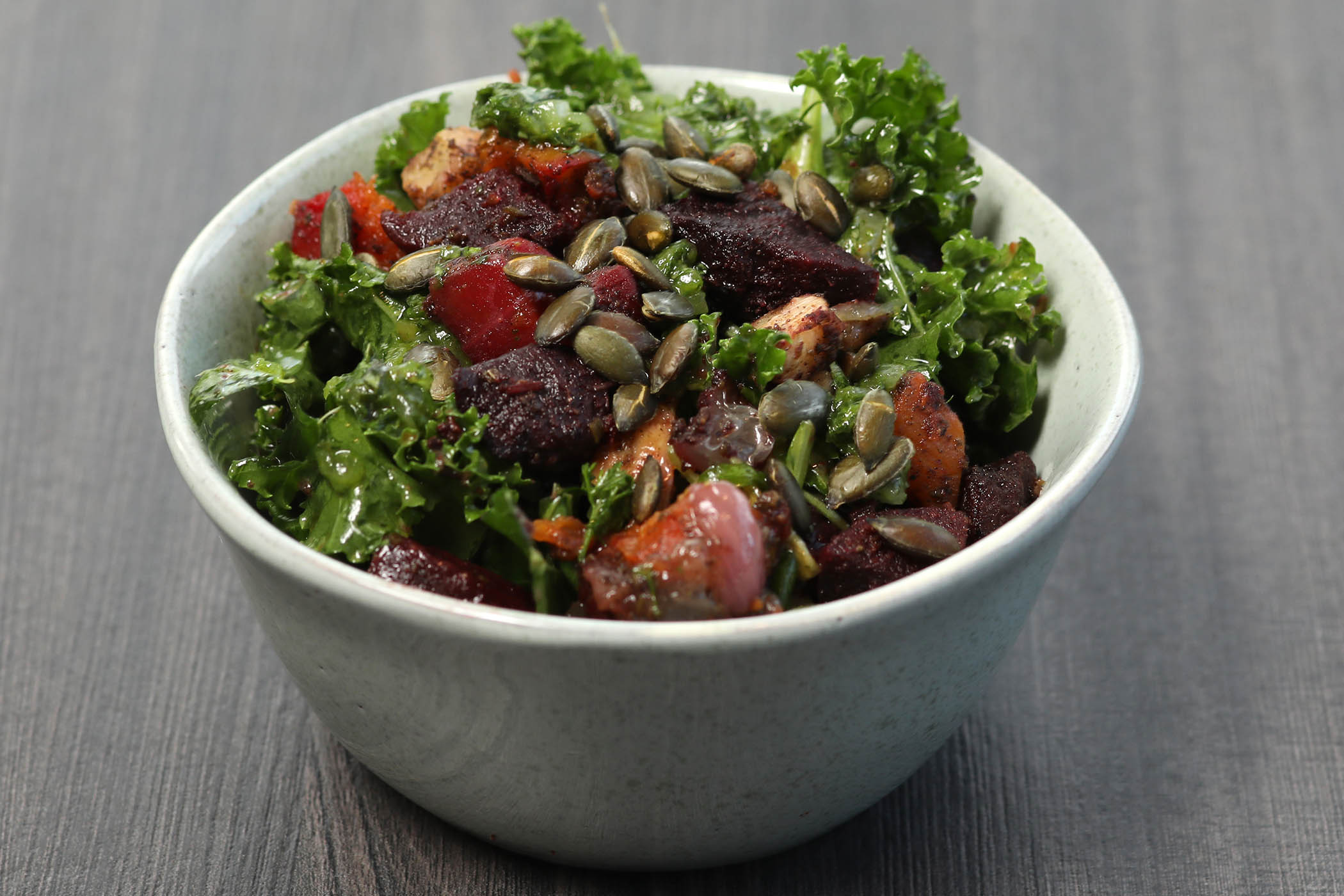 Seeds and leaves: salad