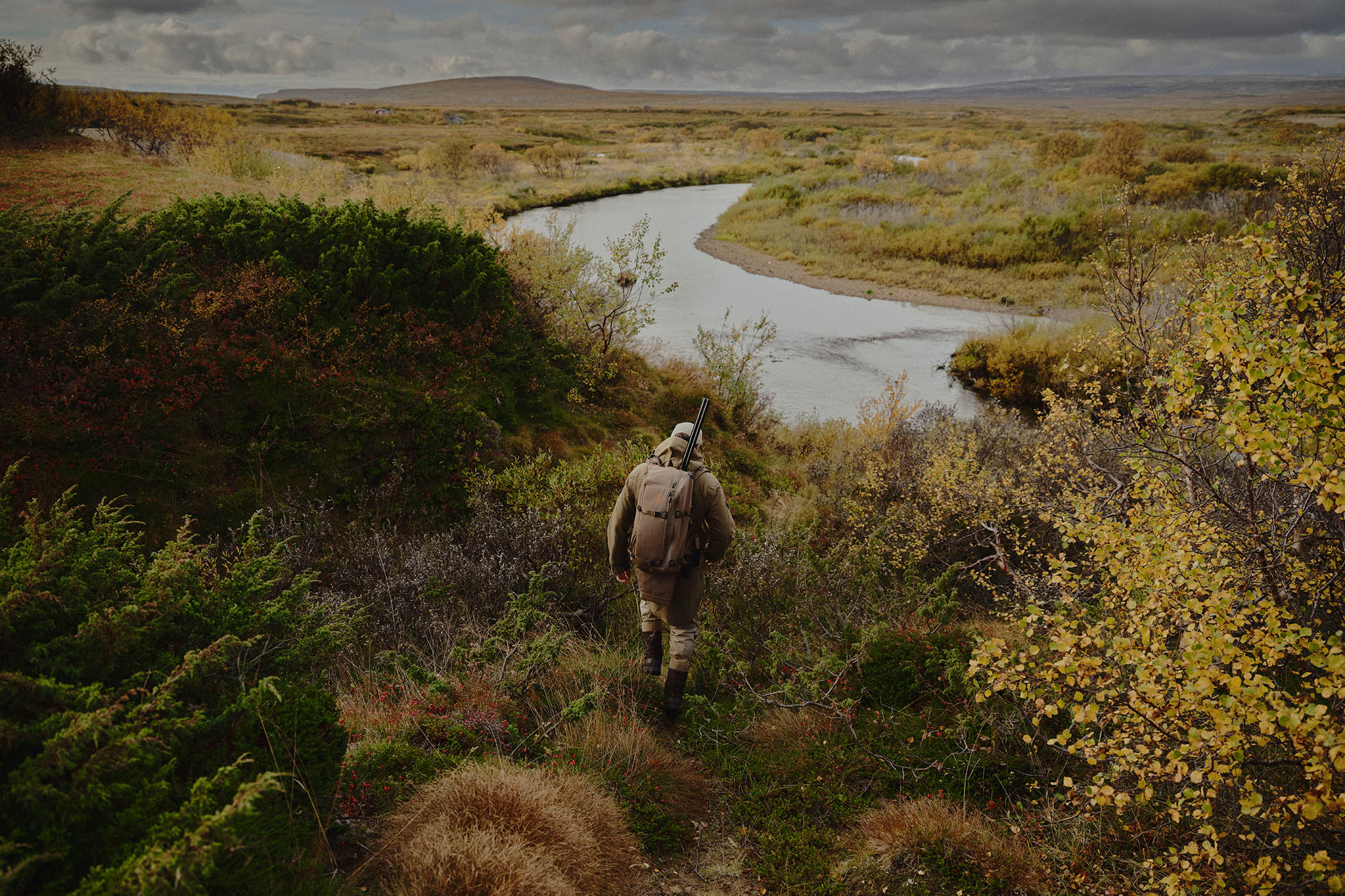 Scientist Bror Bonde guides Nicholas and Kat through the Tundra