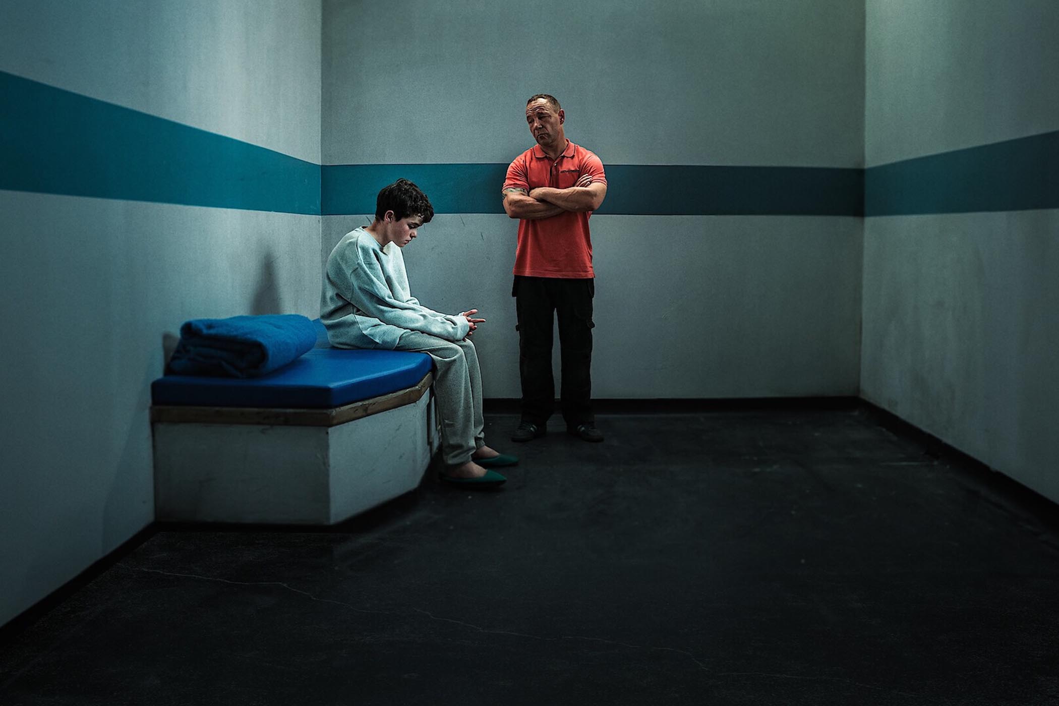 Owen Cooper and Stephen Graham star in Adolescence. Main image: Mark Herbert at Warp Films HQ with his Emmy award