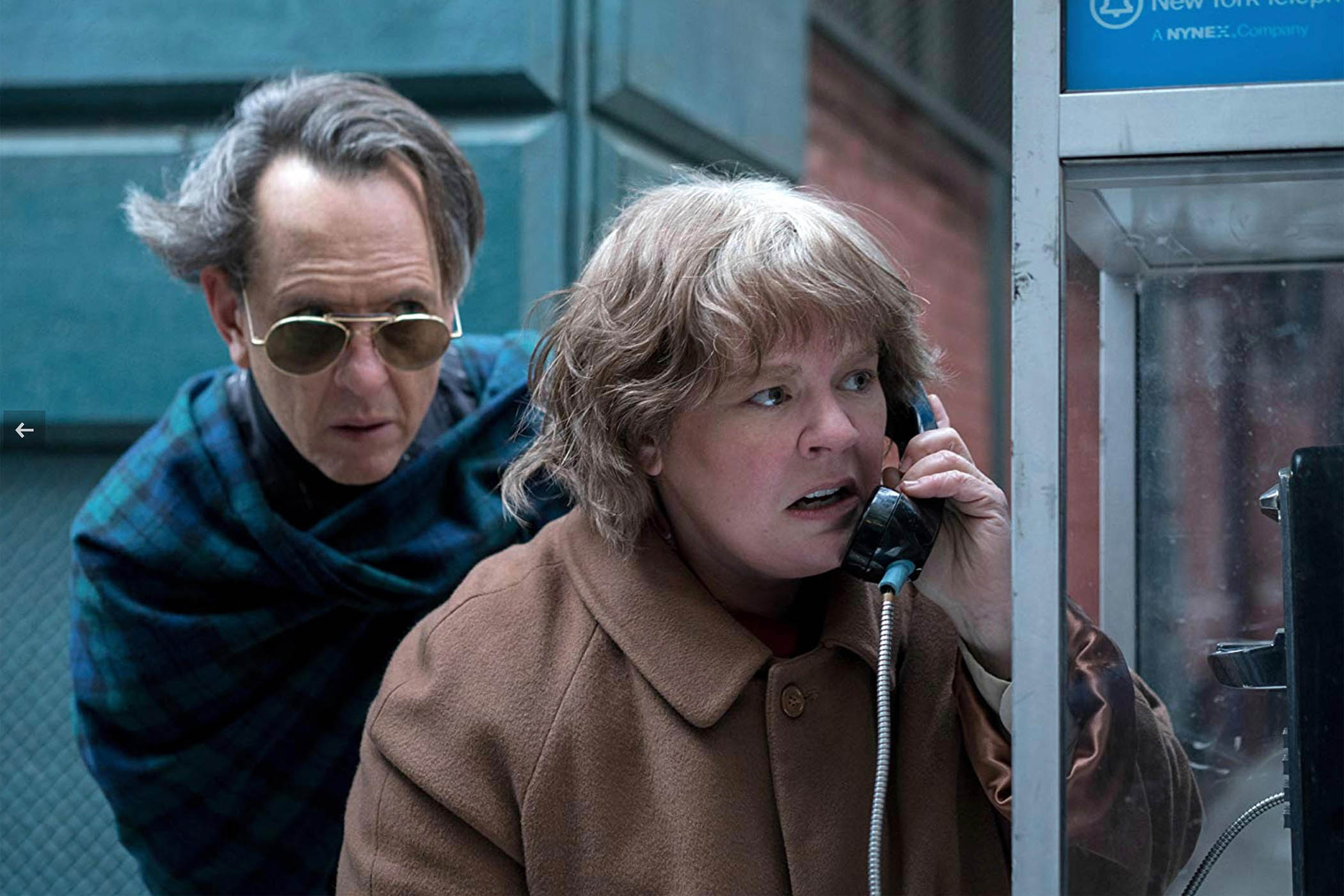 Grant with Melissa McCarthy in Can You Ever Forgive Me?