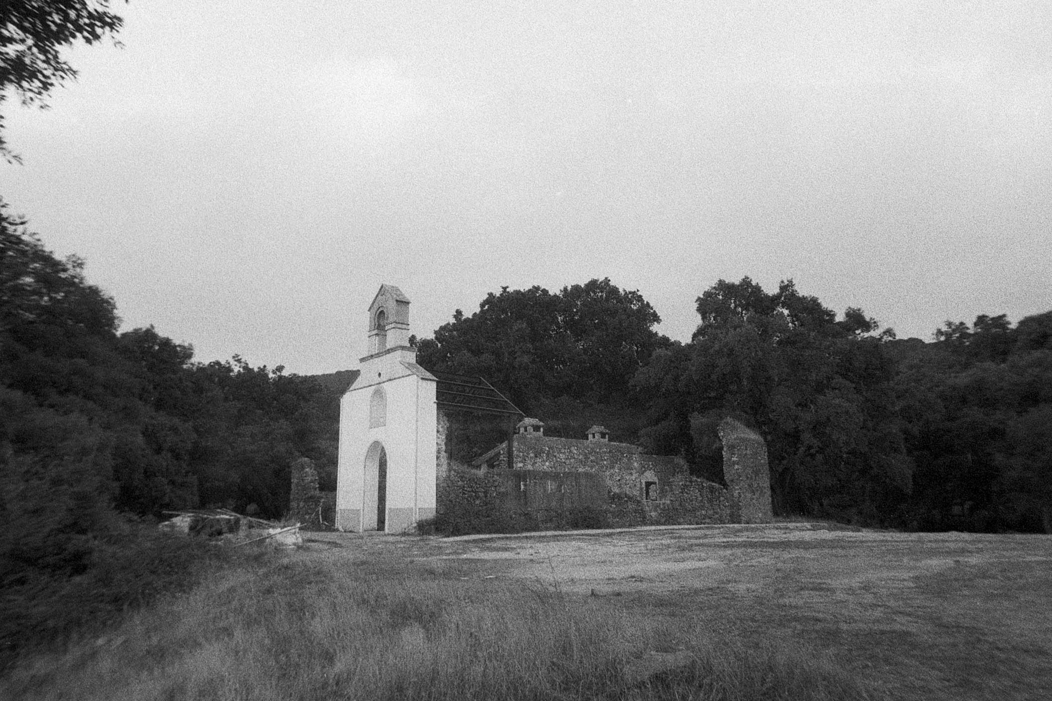 The ruined chapel of La Sauceda is one of the few structures that remain standing after being bombed during Spain’s civil war