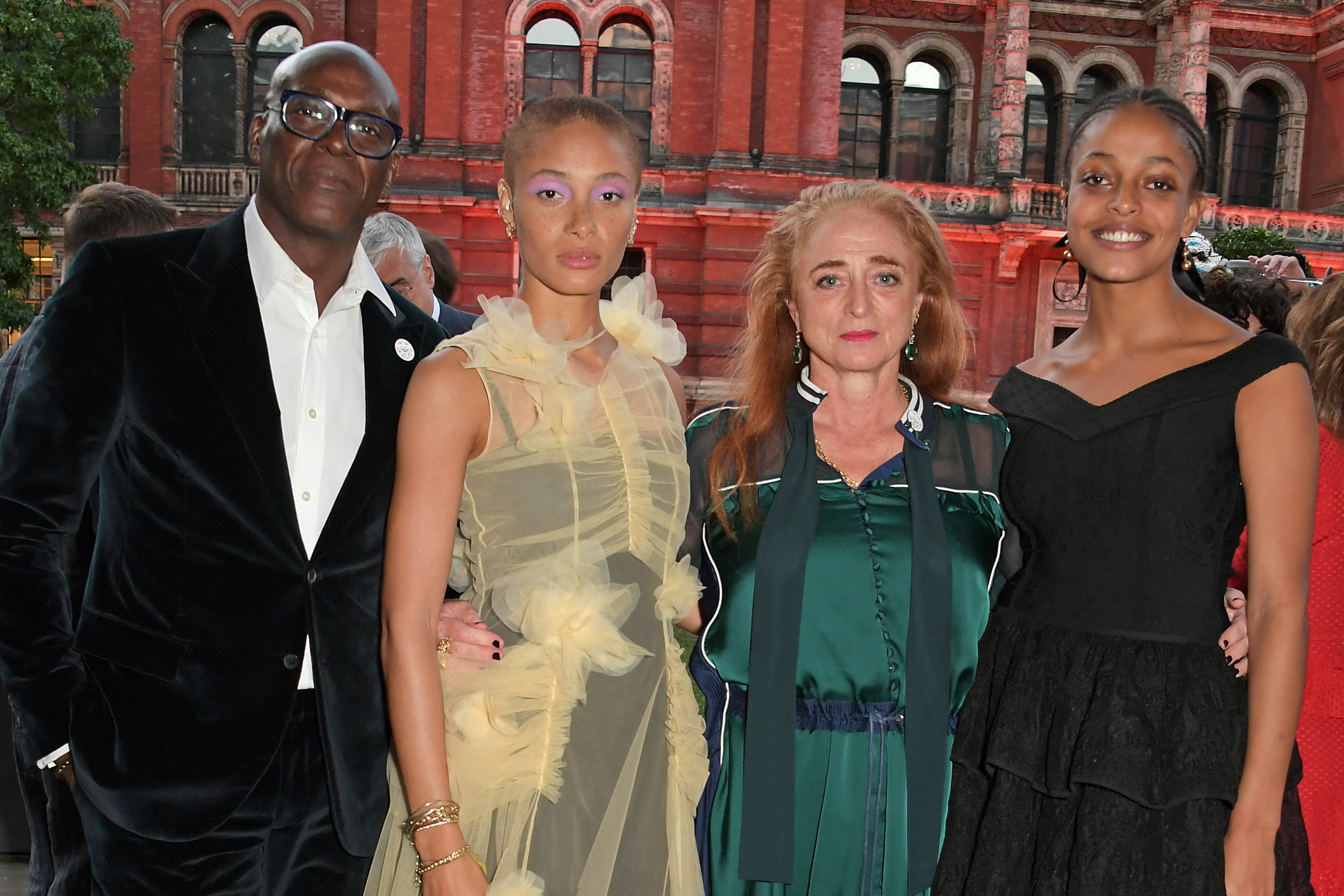 Model family: Charles Aboah, Adwoa Aboah, Camilla Lowther and Kesewa Aboah at the V&A in 2019