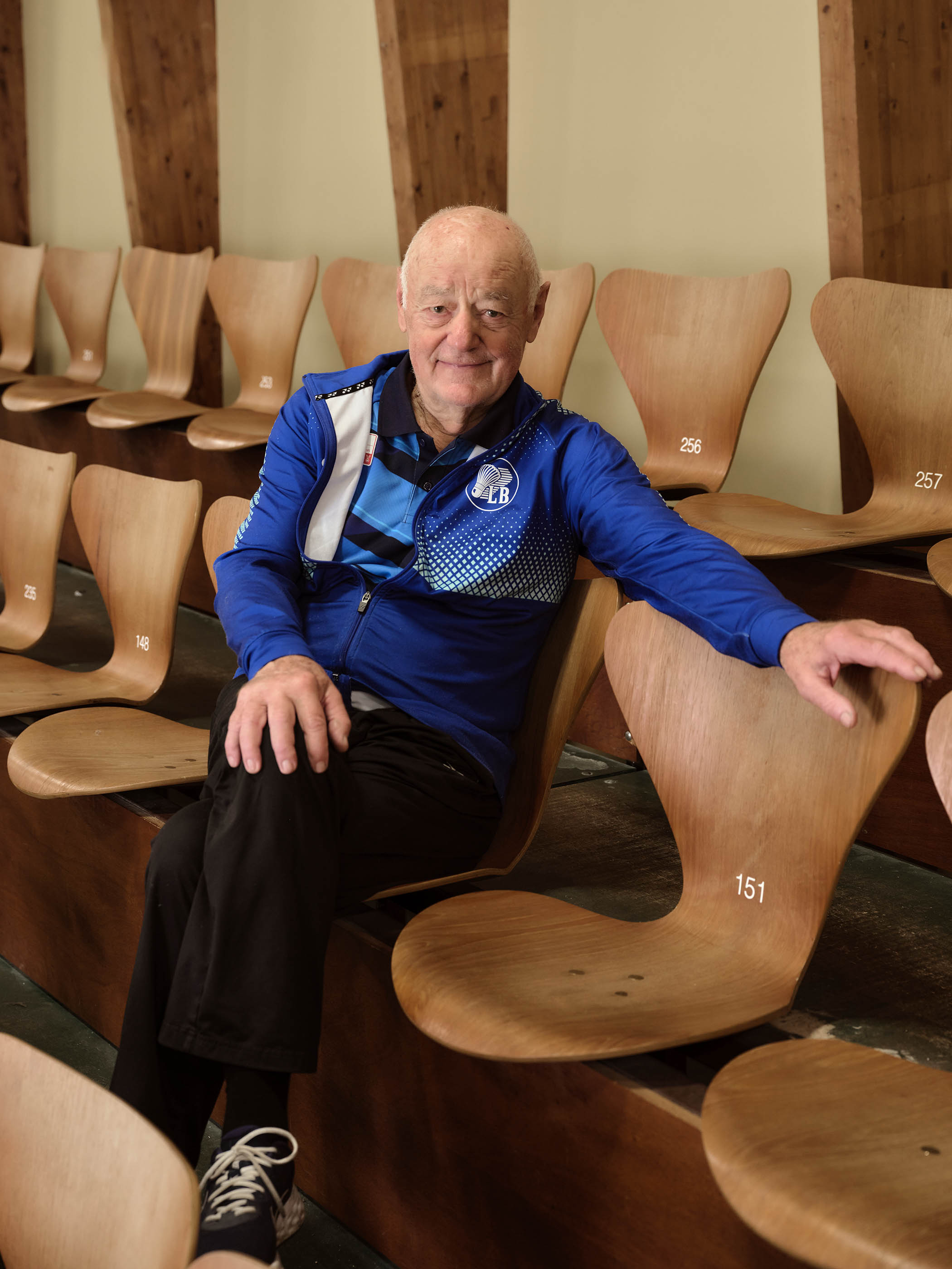 ‘Many of the country’s great players have played in this hall’: club chair Jens Buck-Jensen sits on the Fritz Hansen Series 7