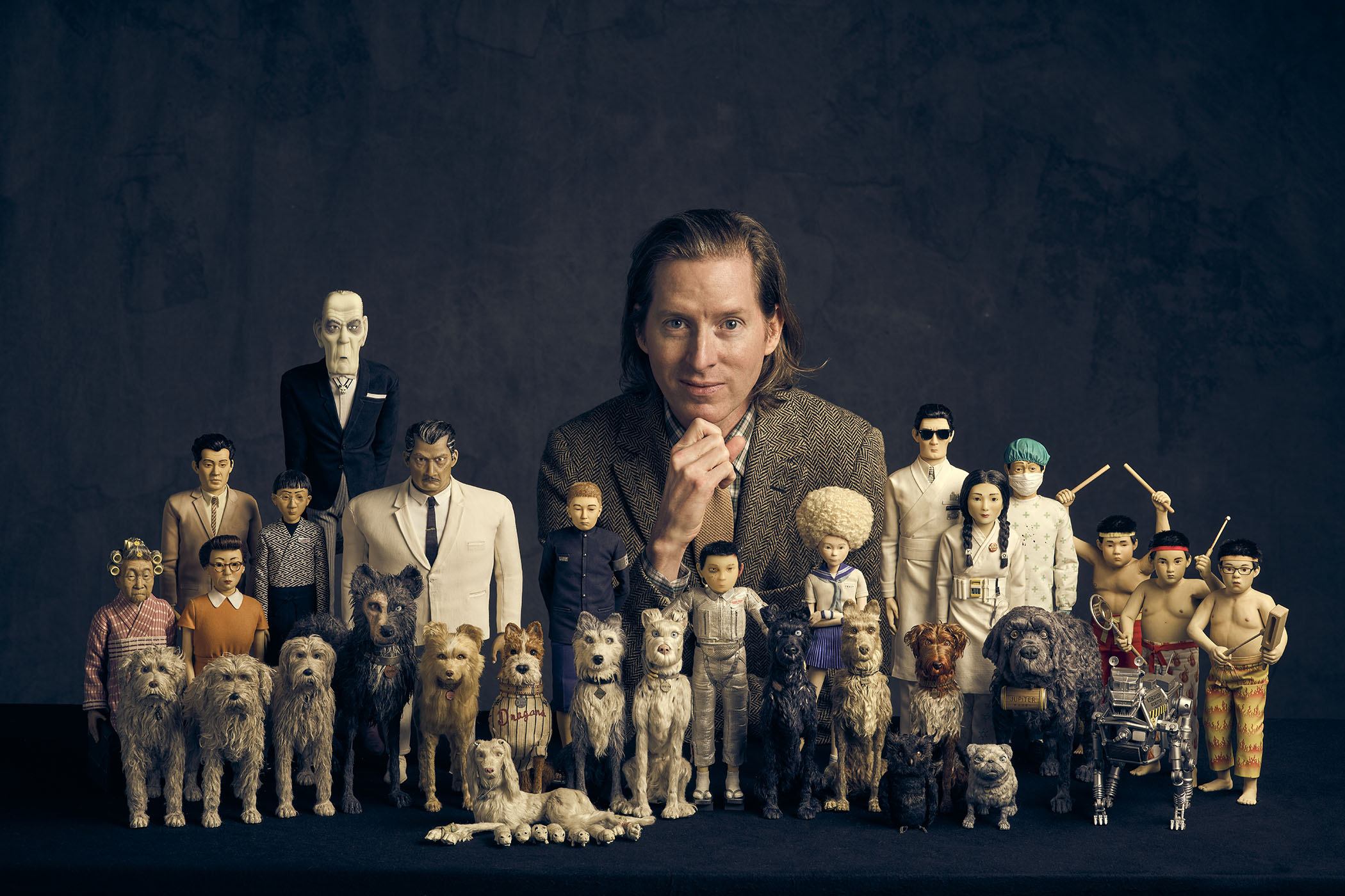 Wes Anderson and his cast of puppets