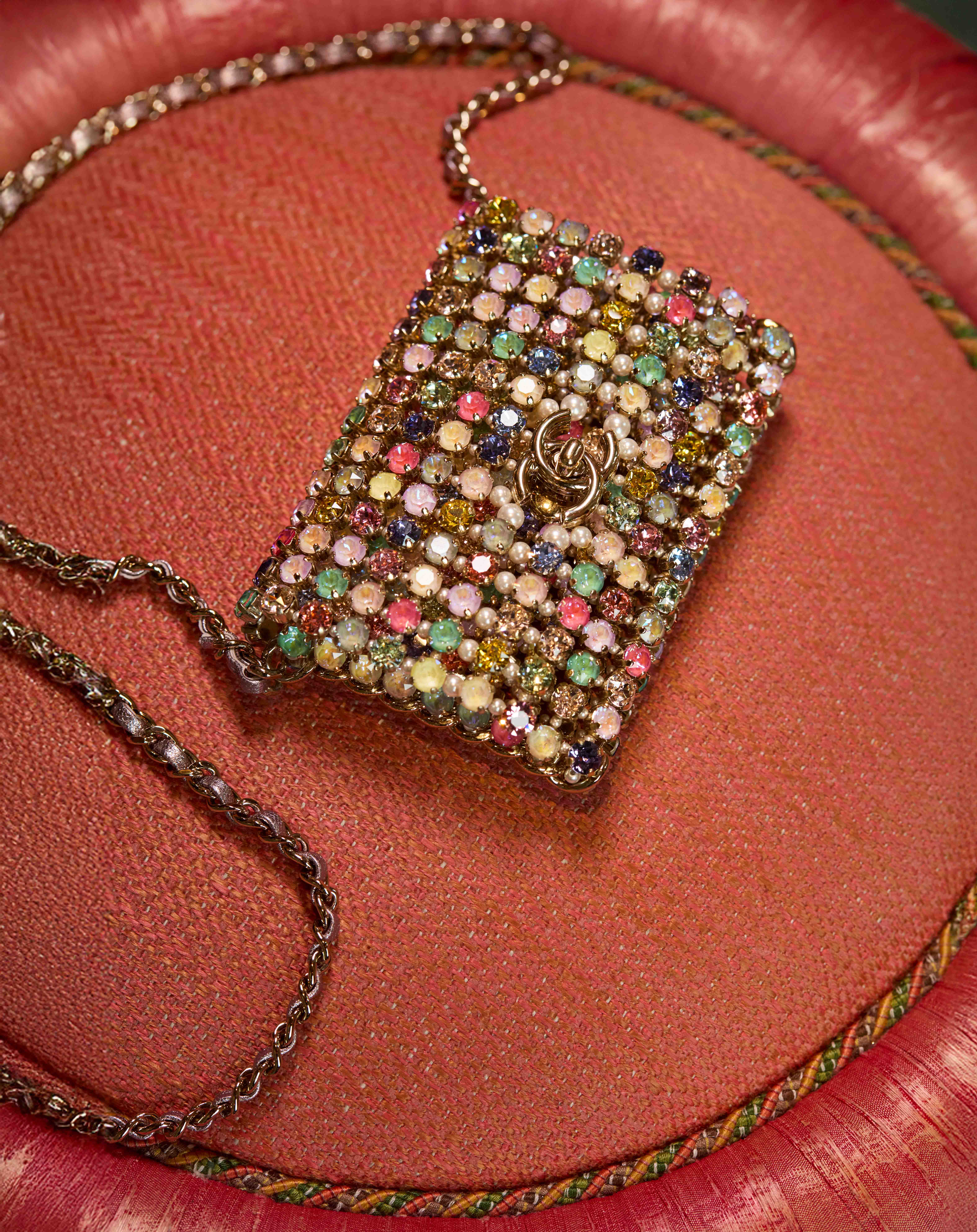 Embellished mini bag, price on request, Chanel