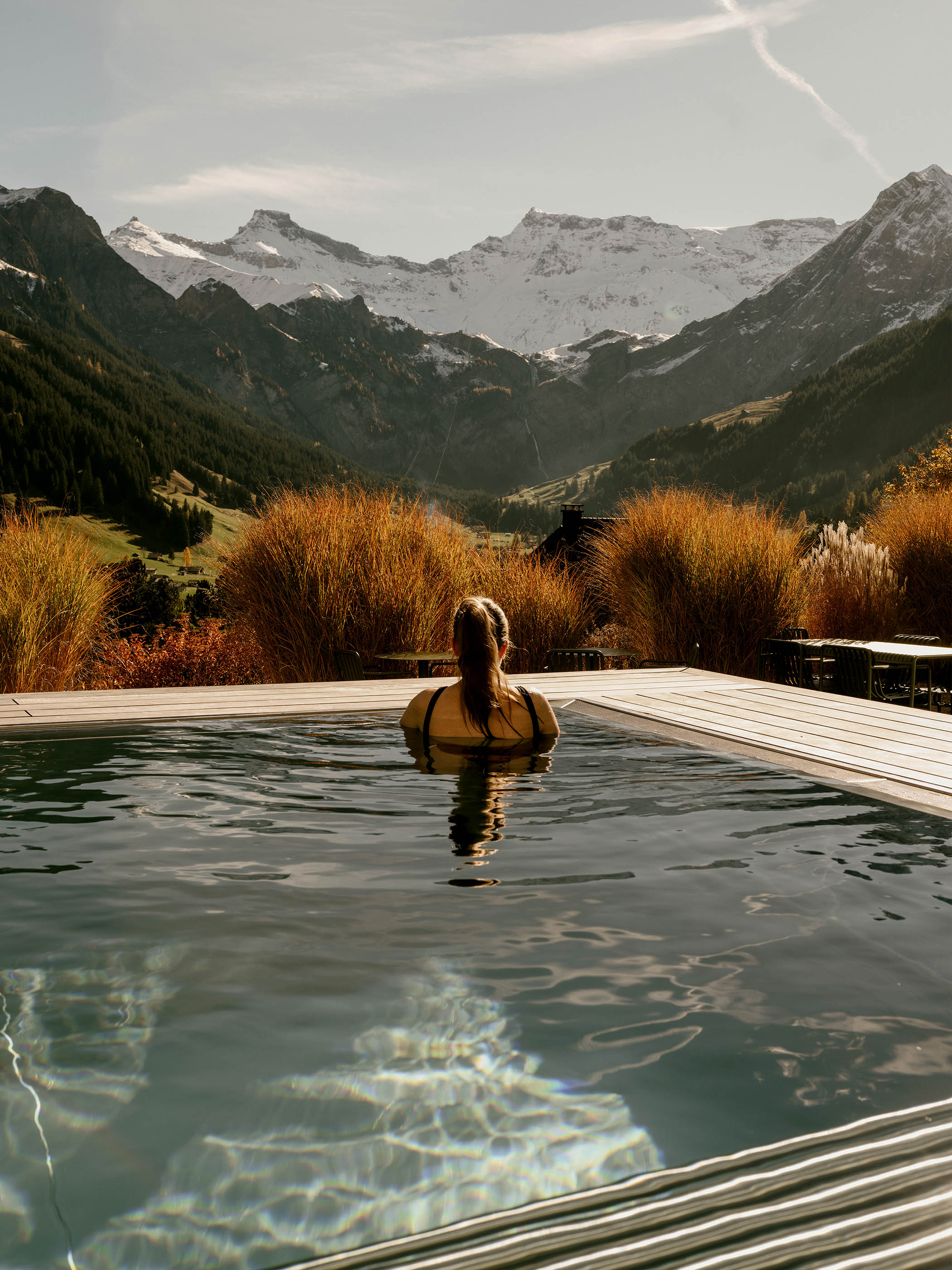 Soak it up: the view from the pool in the Cambrian hotel