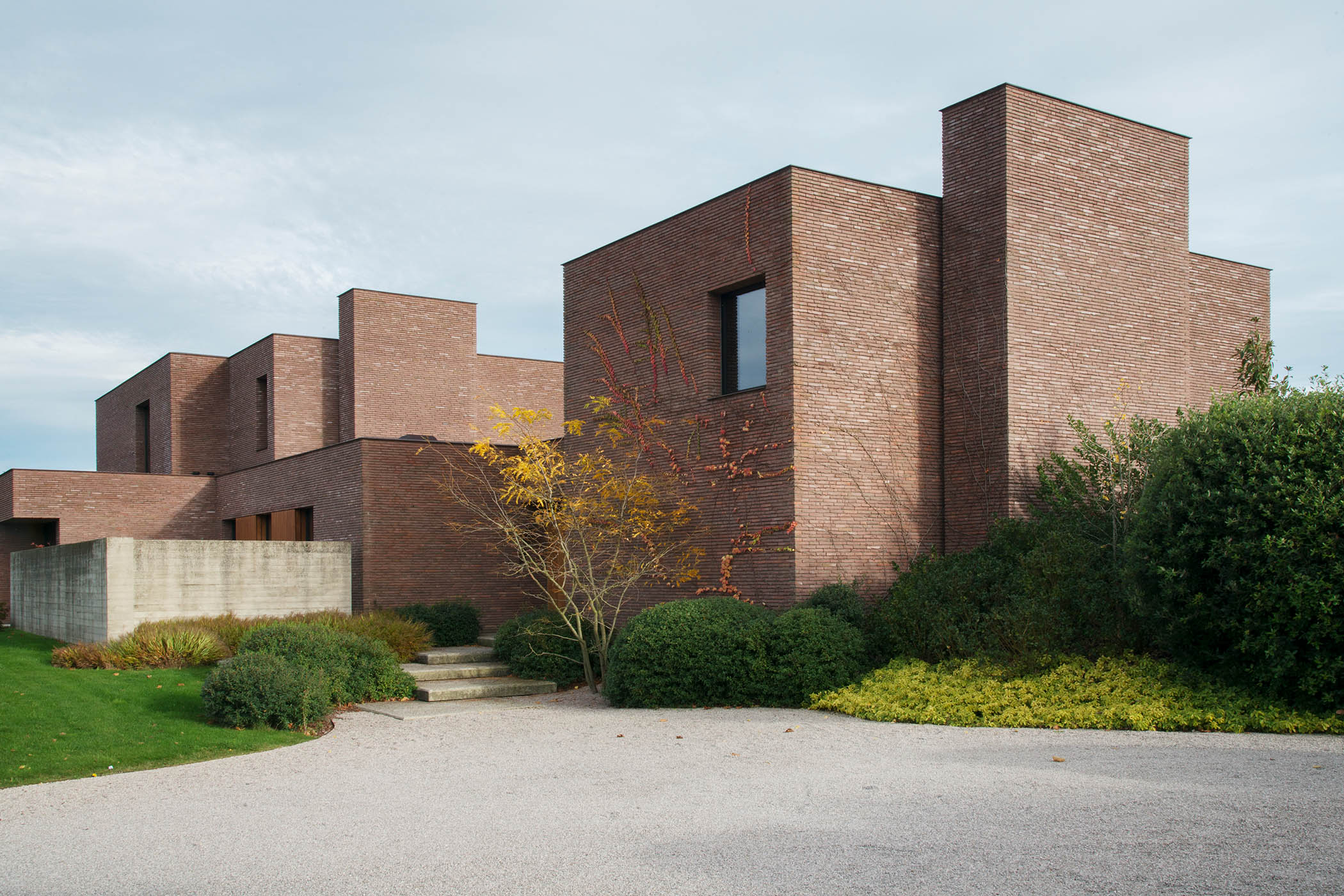 Out of the blocks: Julie Thiers’s house in rural Belgium is an arrangement of red-brick cuboids