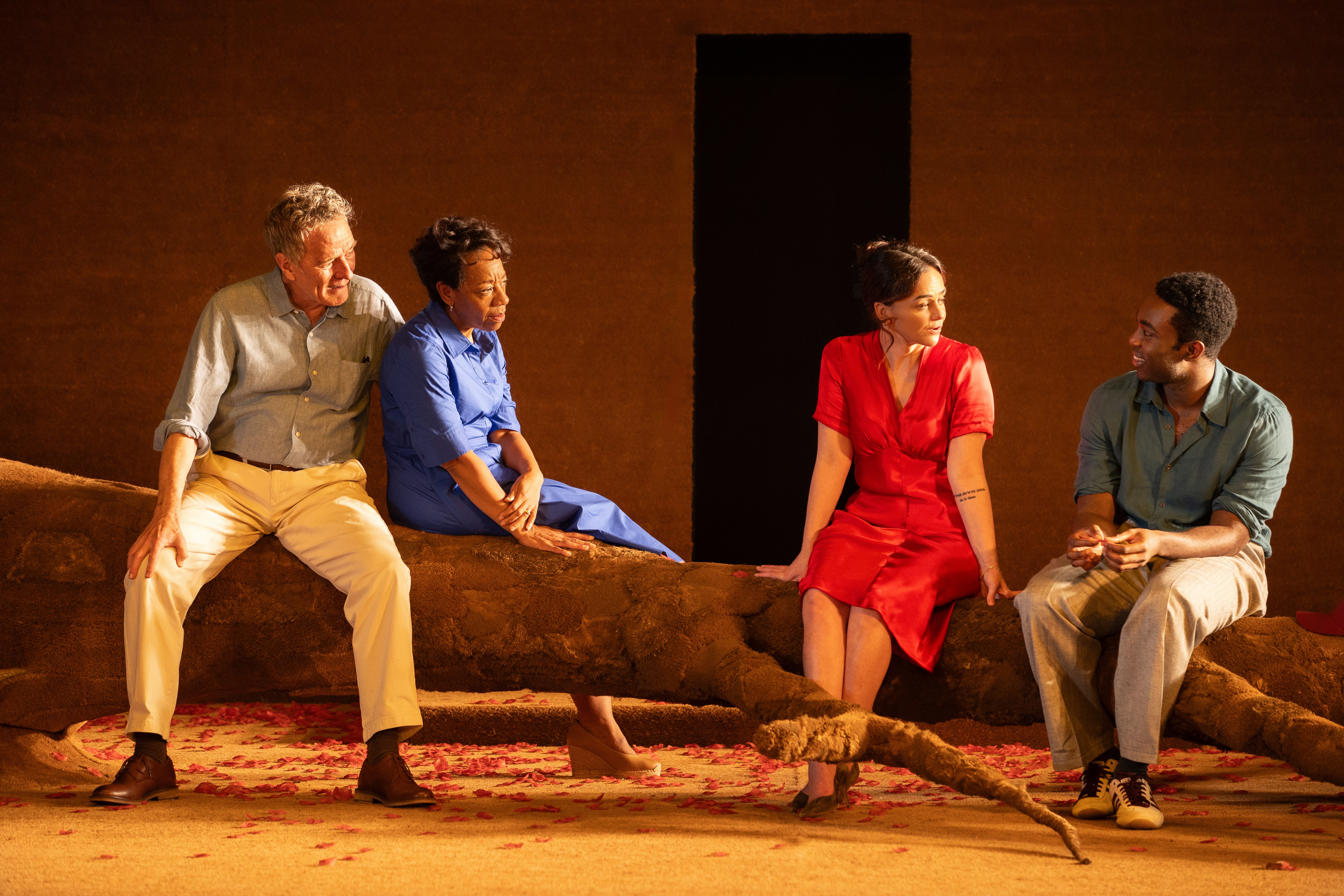 Bryan Cranston, Marianne Jean-Baptiste, Hayley Squires and Essiedu in All My Sons