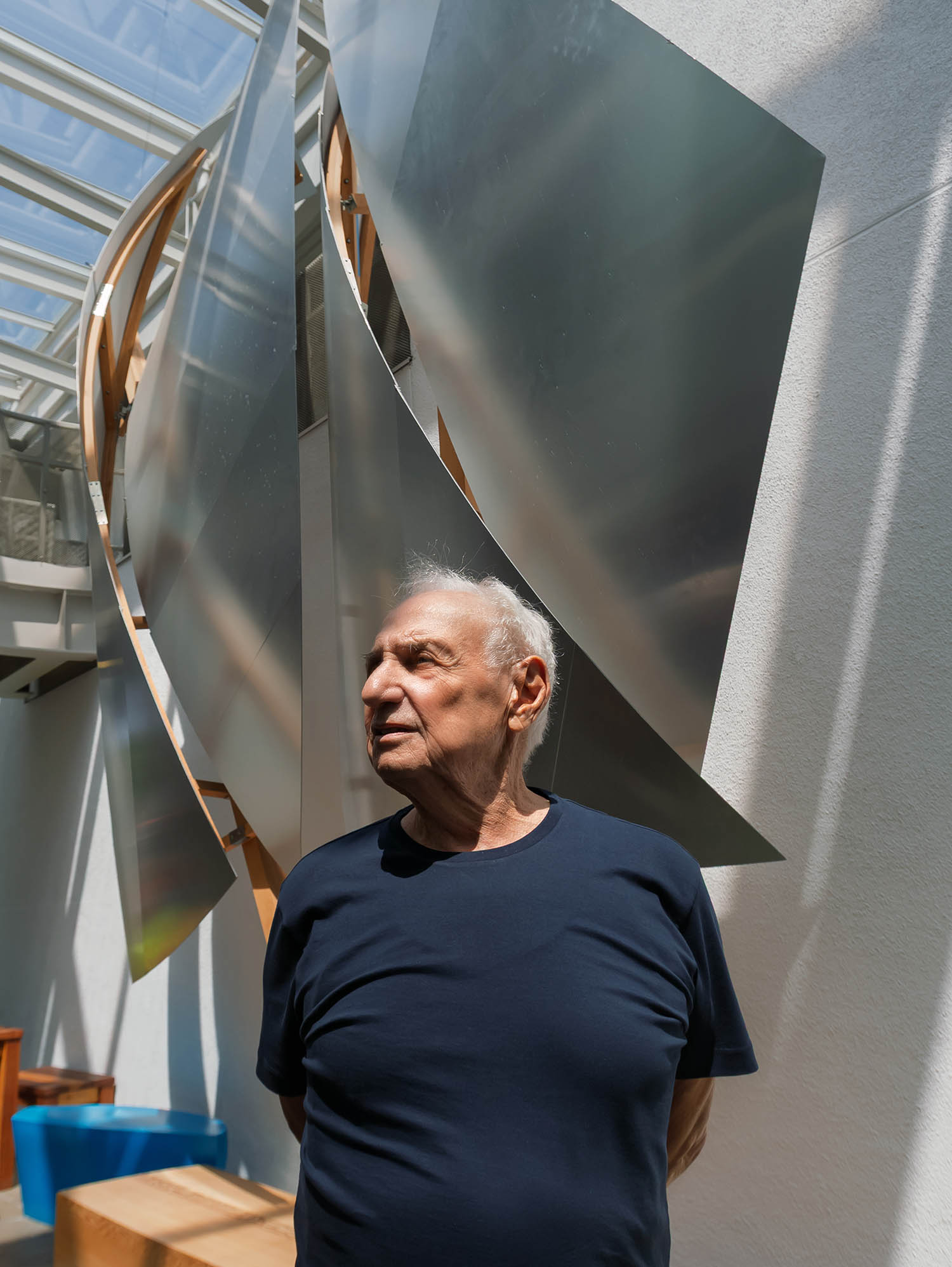 Gehry in his Los Angeles offices, July 2017
