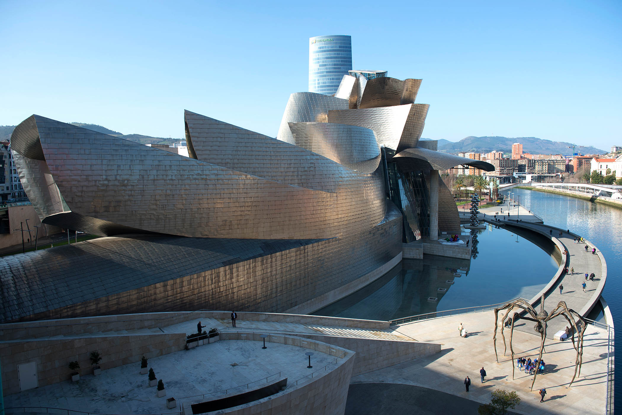 Gehry’s design for the Guggenheim Bilbao Museum transformed the post-industrial Basque city into an international destination for art and architecture buffs