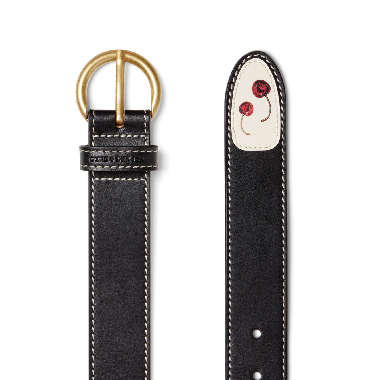 Cherry belt, £80, Duke + Dexter