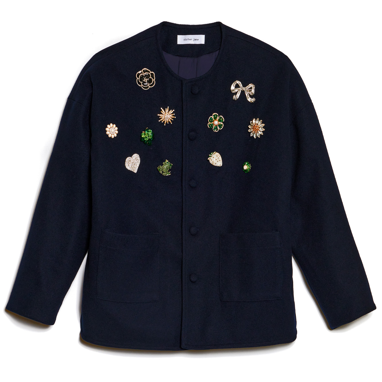 Harold brooch jacket, £170, Sister Jane