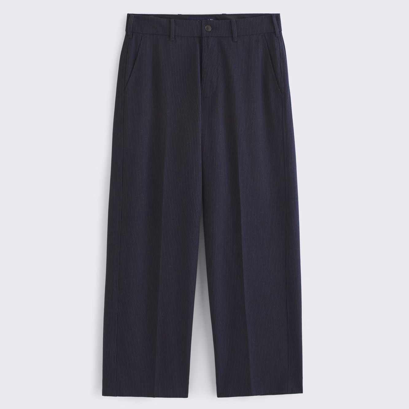Blue stripe trousers, £75, Abercrombie & Fitch