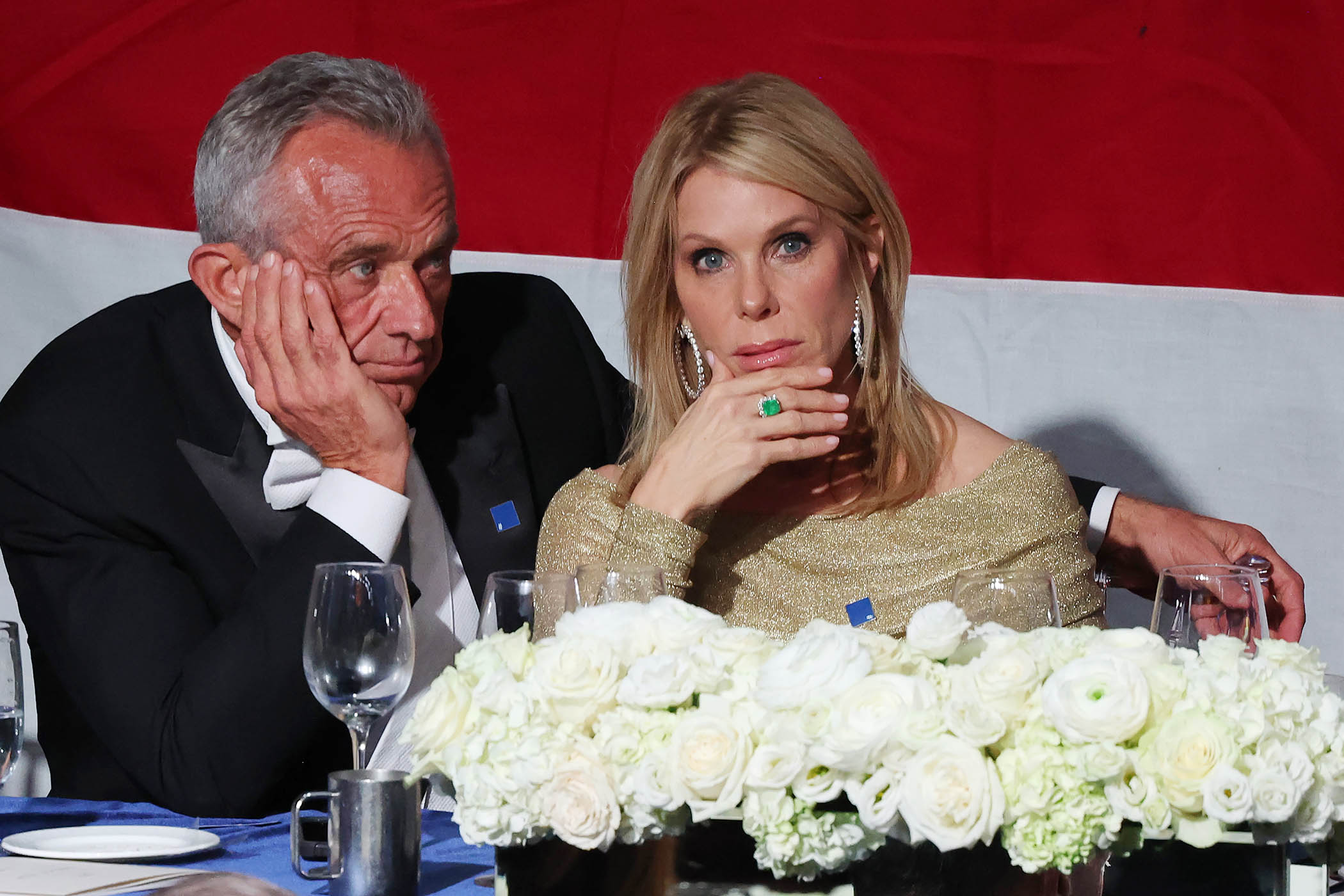 Robert F Kennedy Jr and his wife, Cheryl Hines