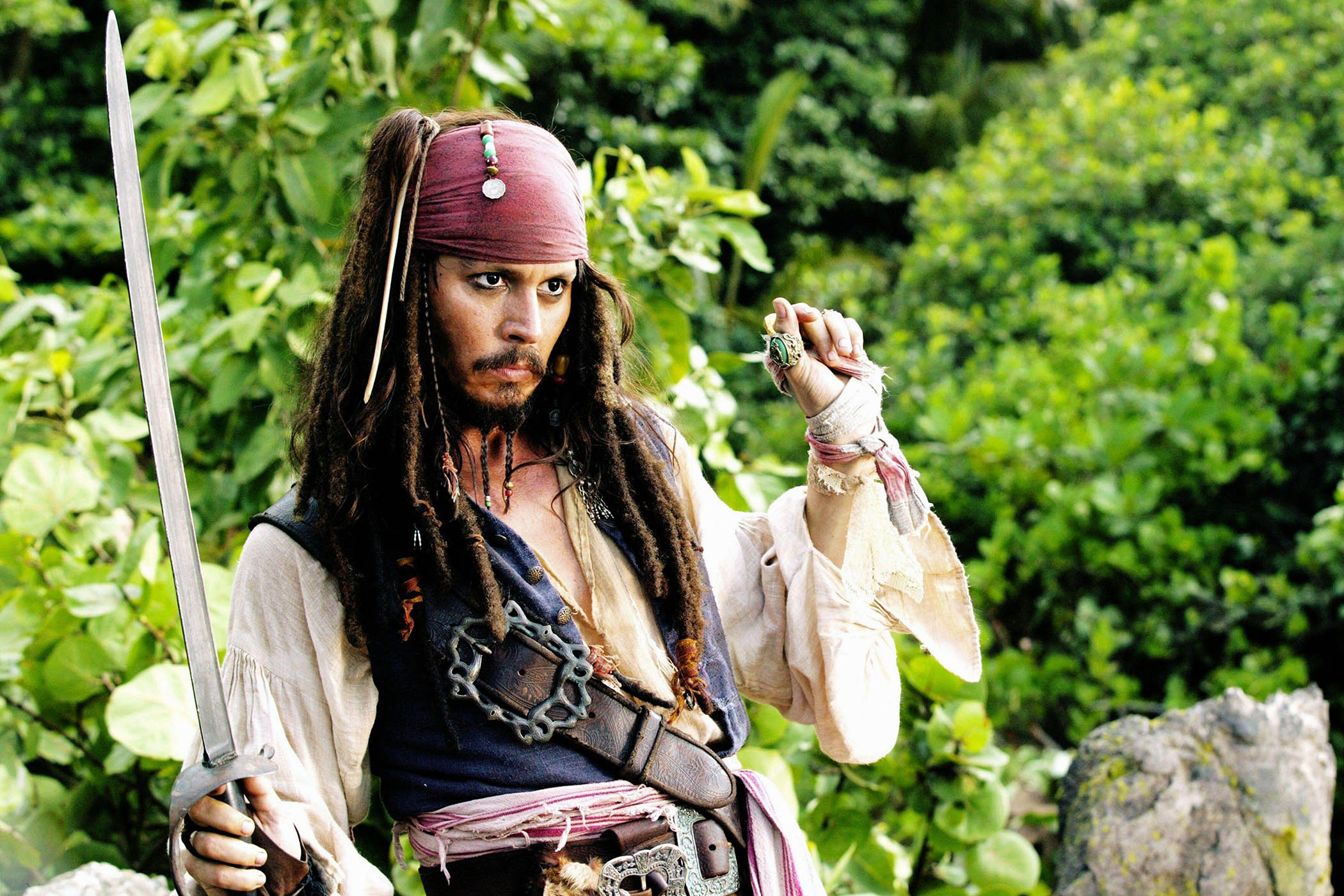 Depp in Pirates of the Caribbean: Dead Man's Chest (2006)