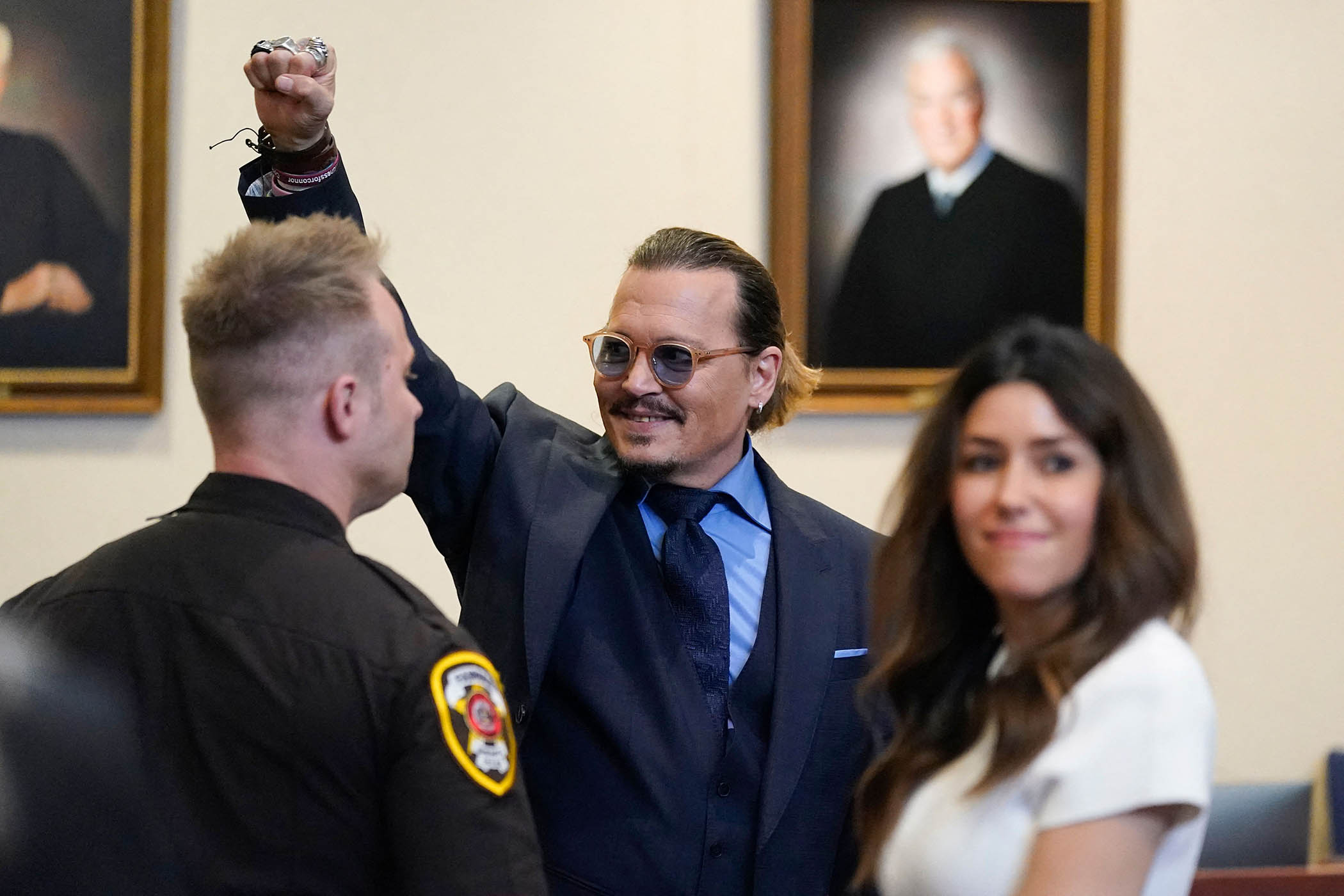 Depp at the courthouse in Fairfax County on 27 May 2022