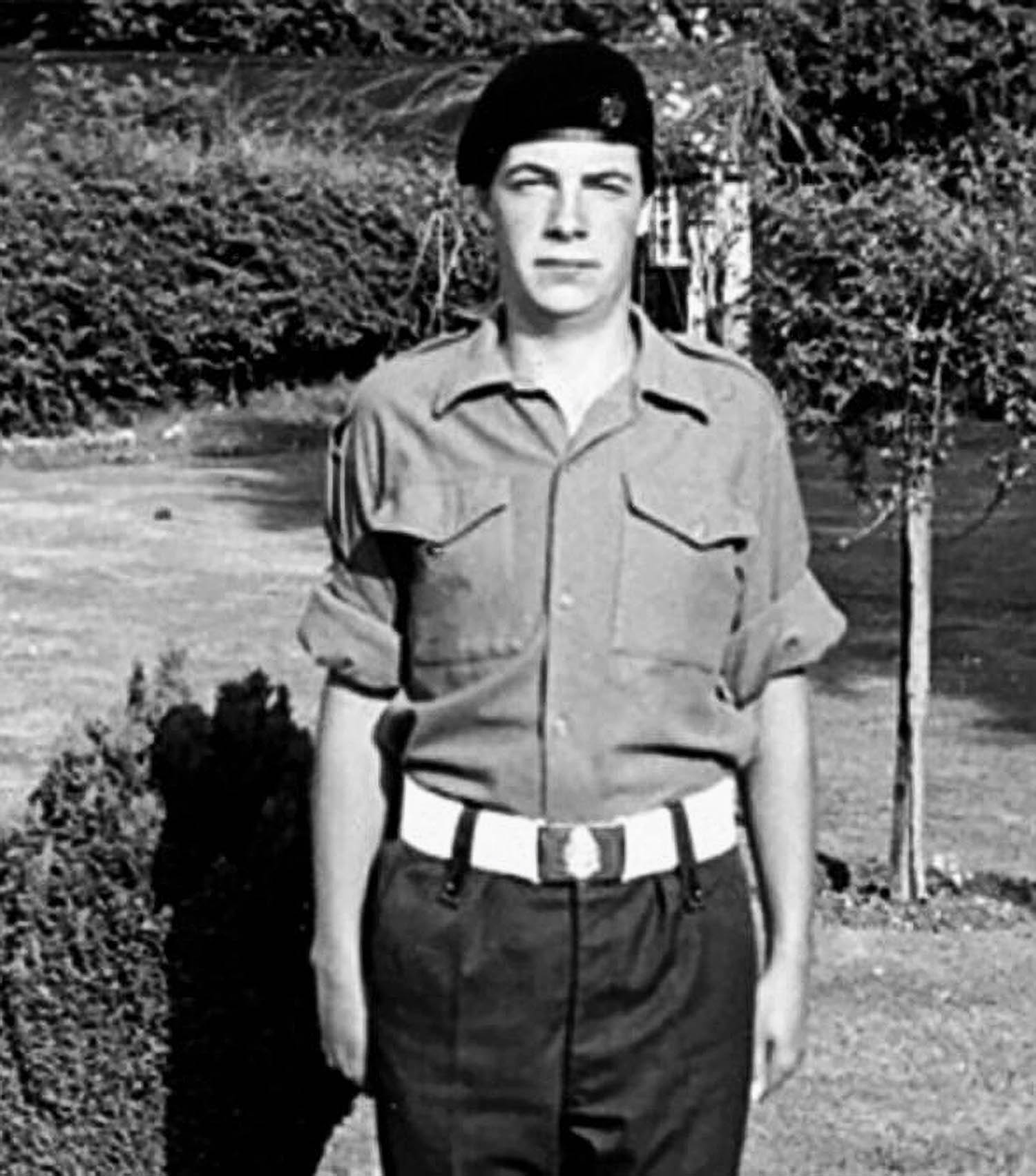 Nigel Farage in his cadet uniform