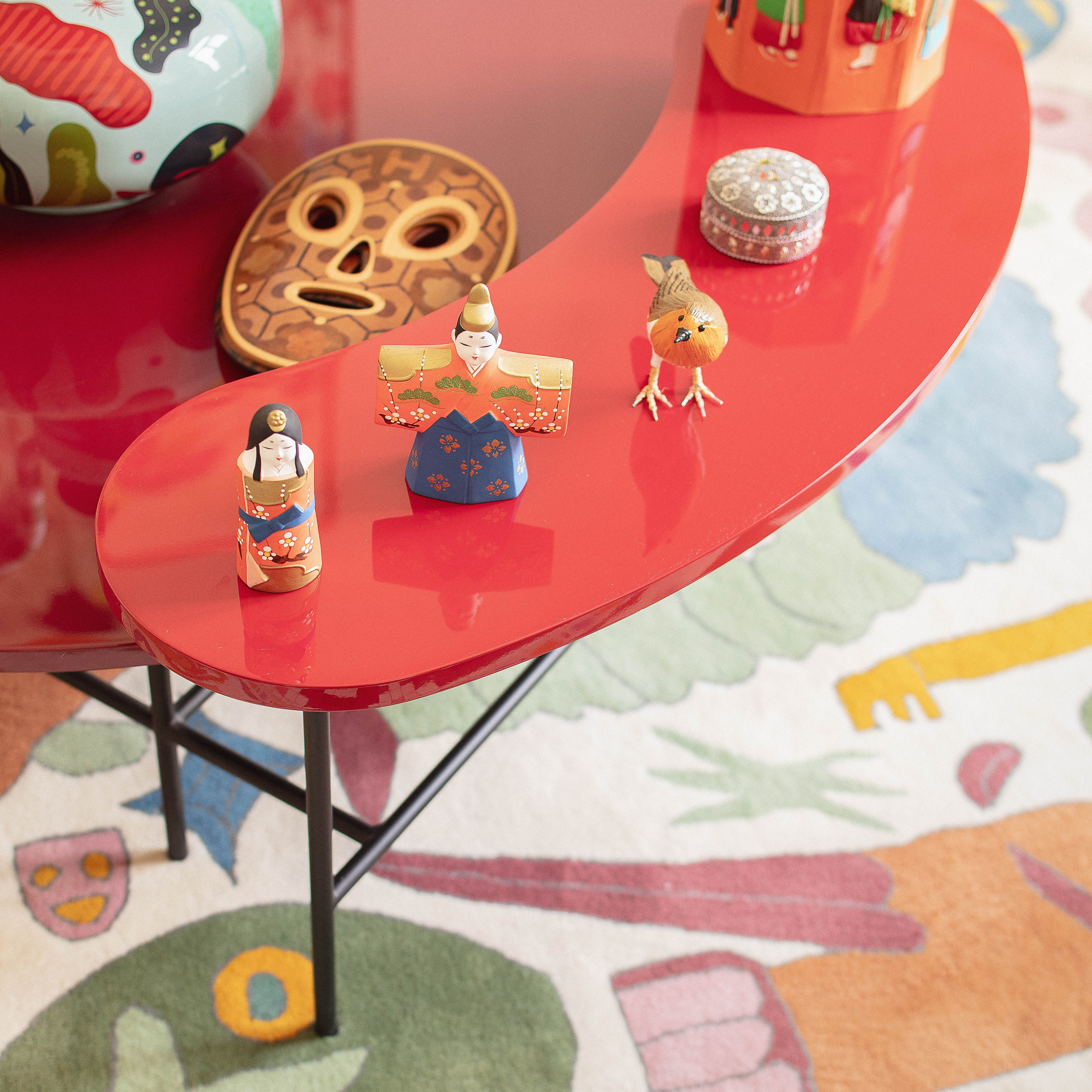 Protoypes of Hayon furniture and art pieces in the main living room