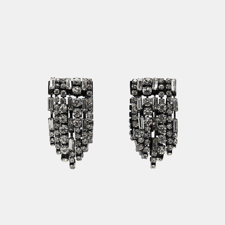 Crystal earrings, £17.99, Zara