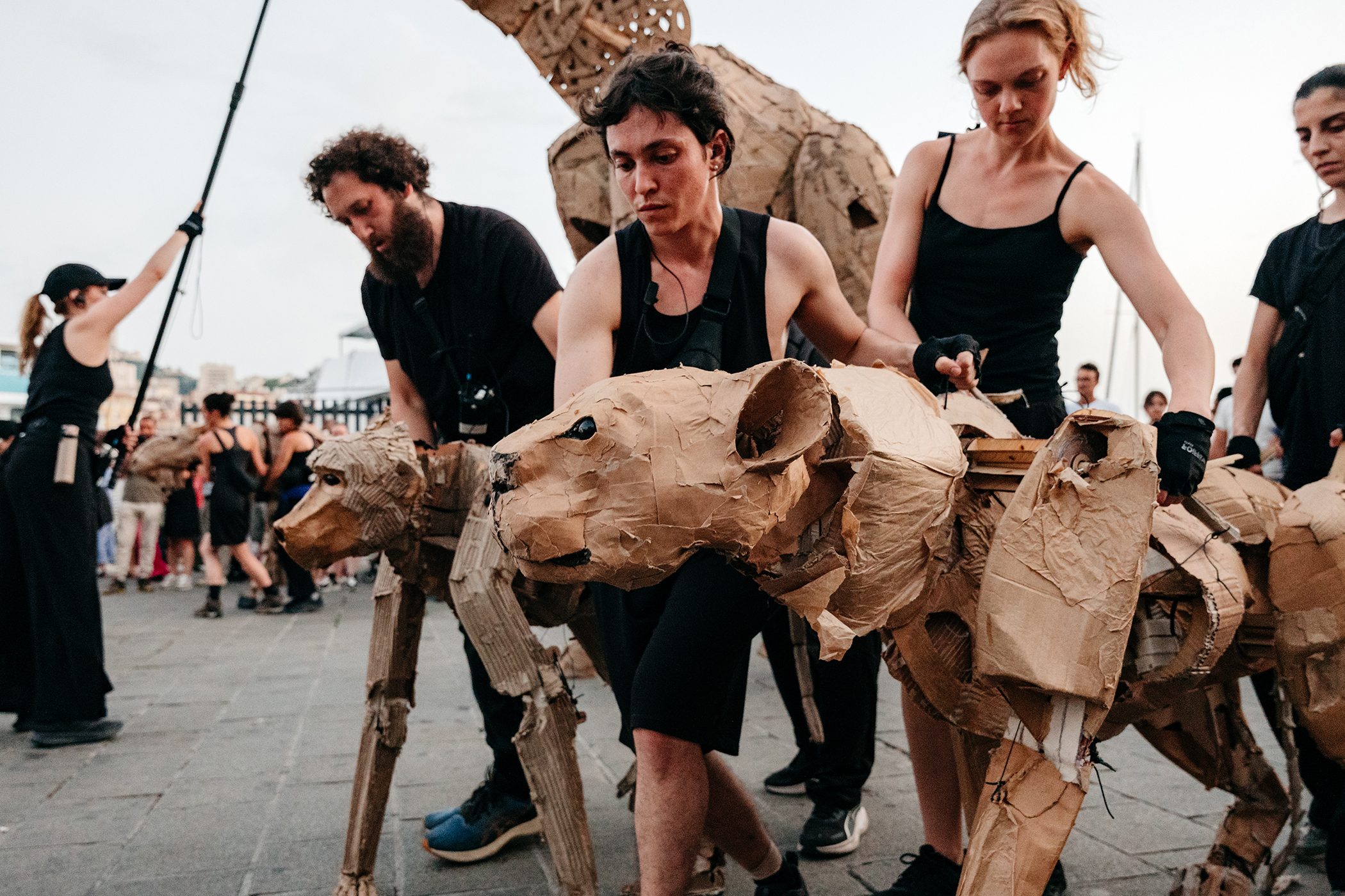 The Herds parades through Marseille in June on the troupe’s 12,500-mile journey