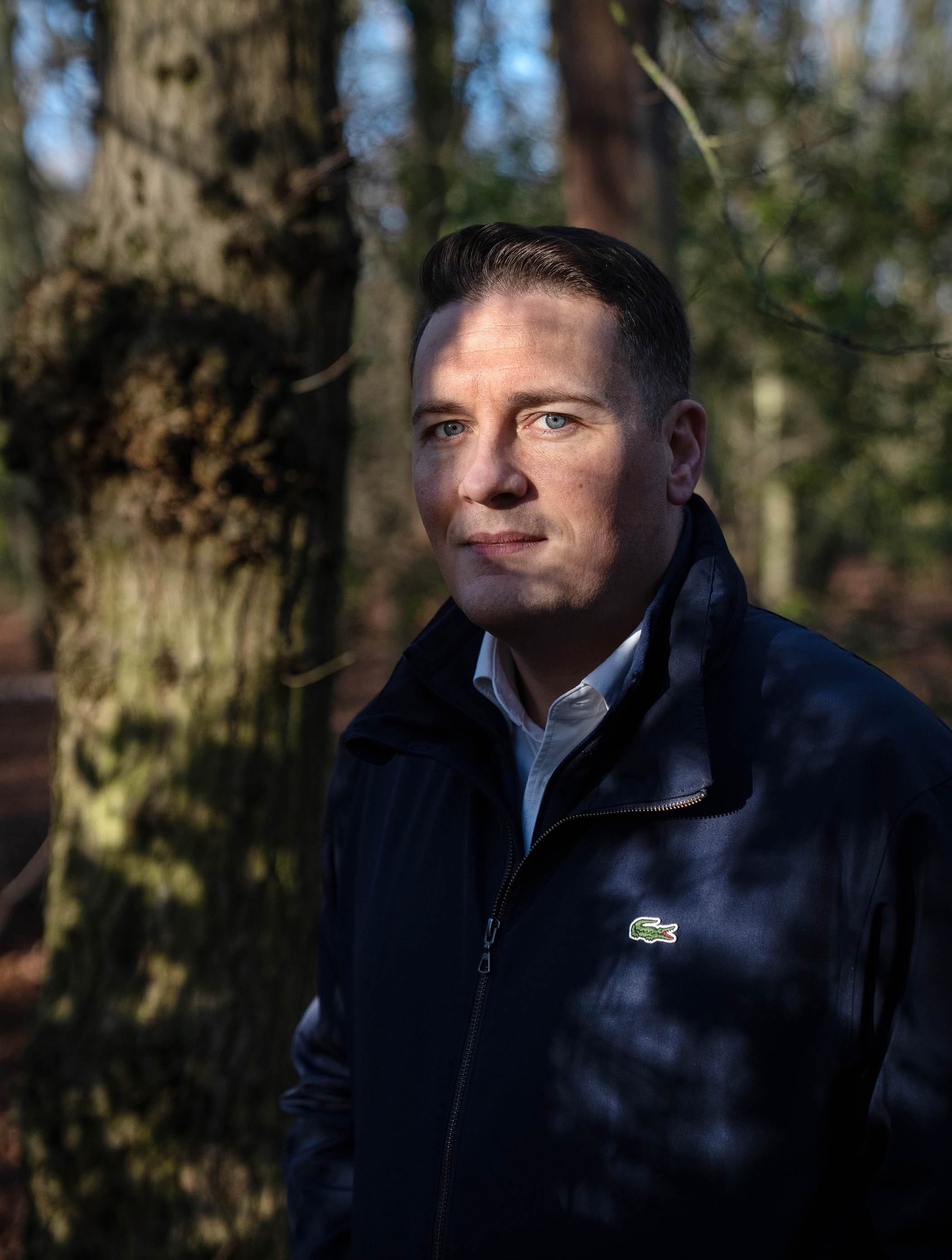Wes Streeting in Hainault forest.