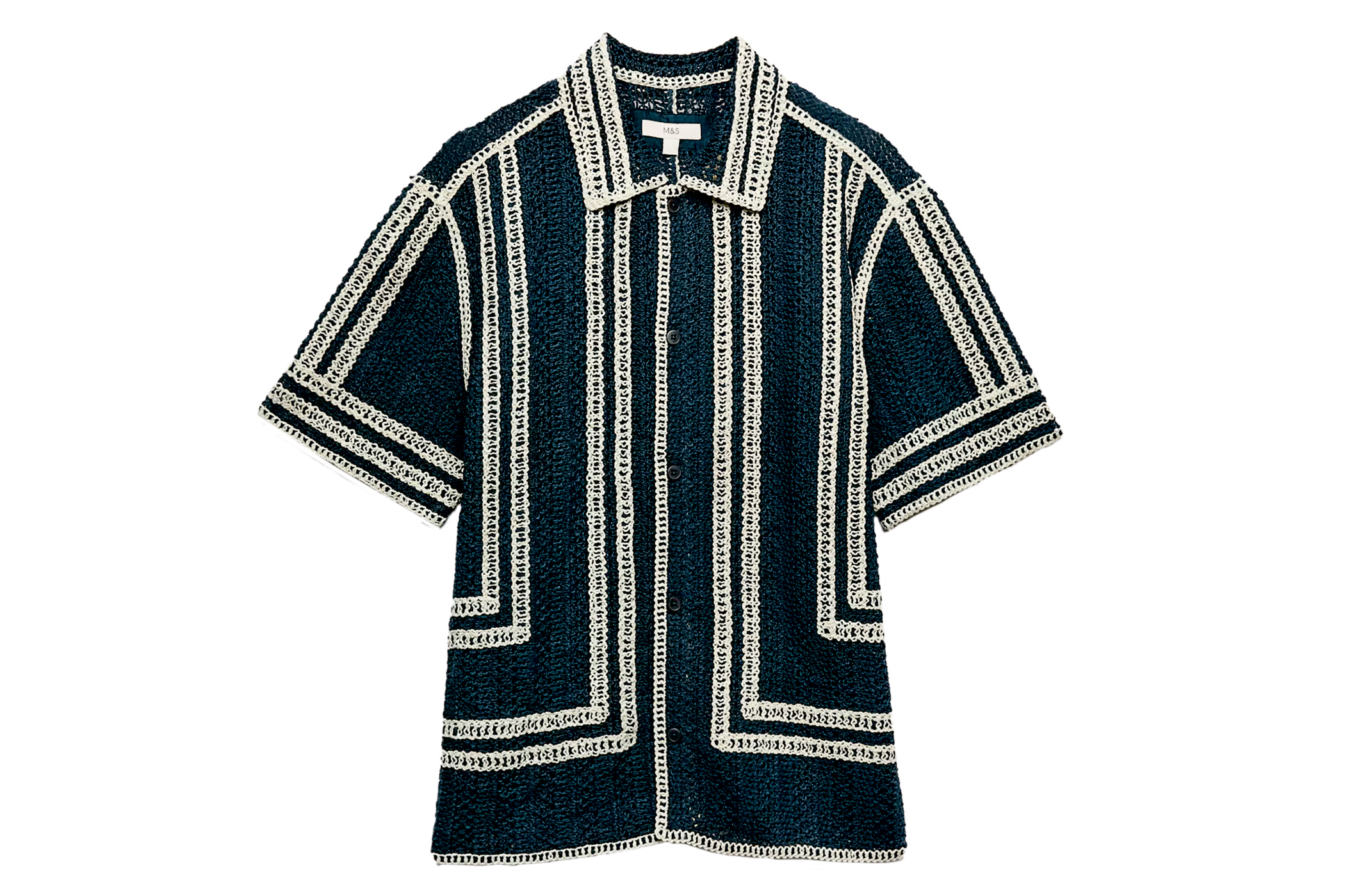 Knitted shirt, £45, M&S