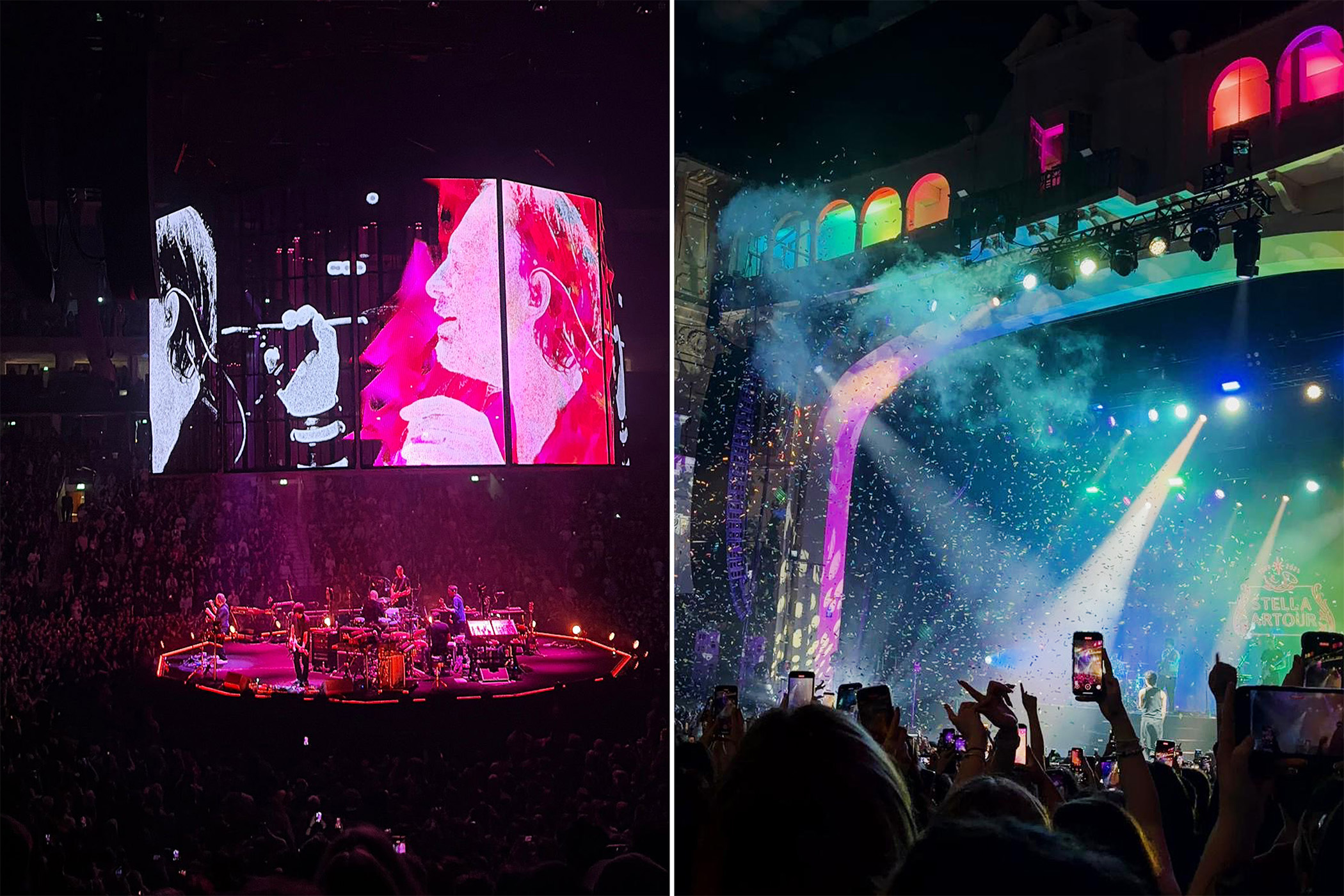When Miranda and her daughter went to Radiohead (left) and Arthur Hill