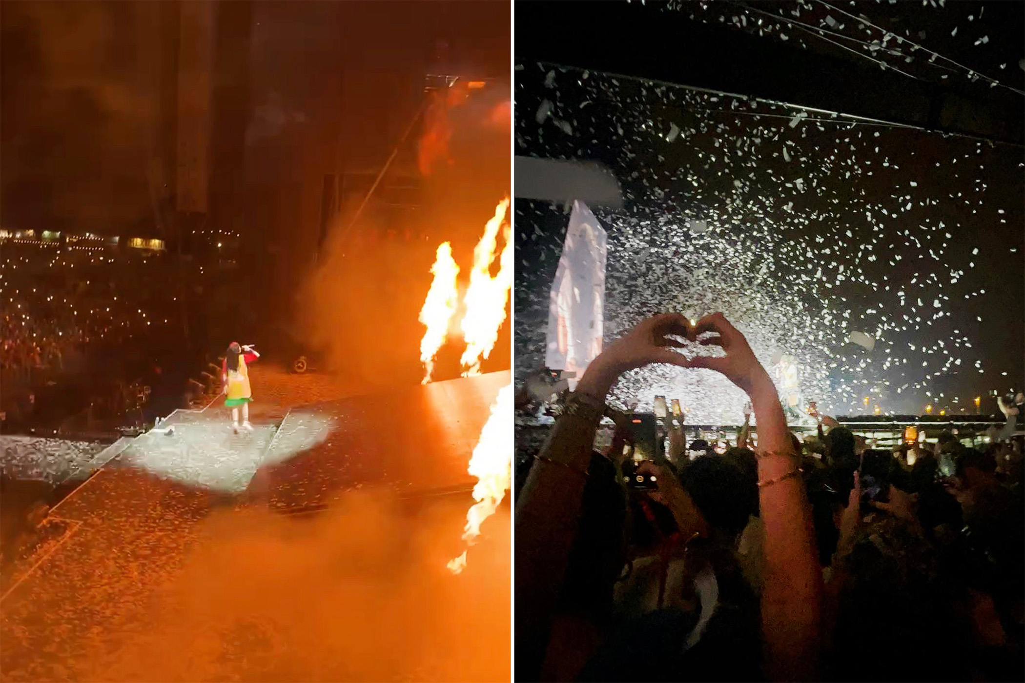 At Billie Eilish (left) and Troye Sivan and Charli XCX