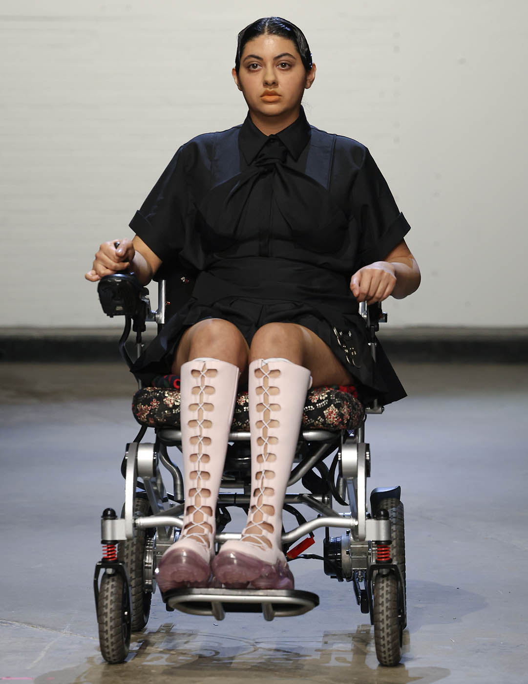 Shape of things to come… one look from the designer’s collection at London Fashion Week 2025