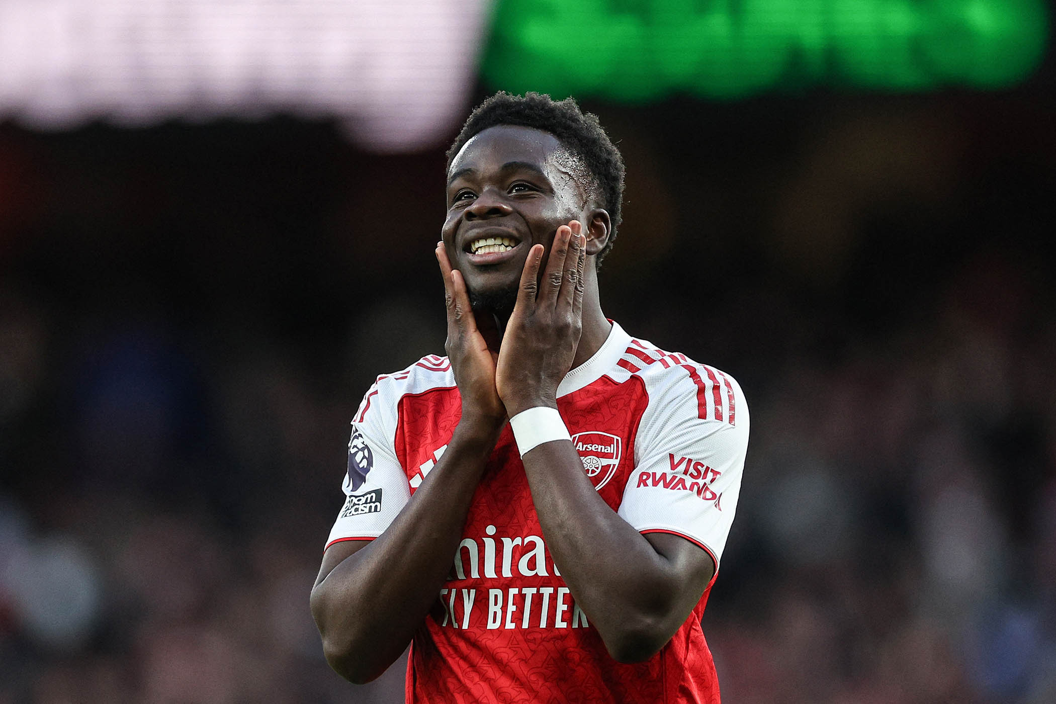 The Emirate stadium welcome as Bukayo Saka took the field for Arsenal gave hope to a young Darfuri refugee