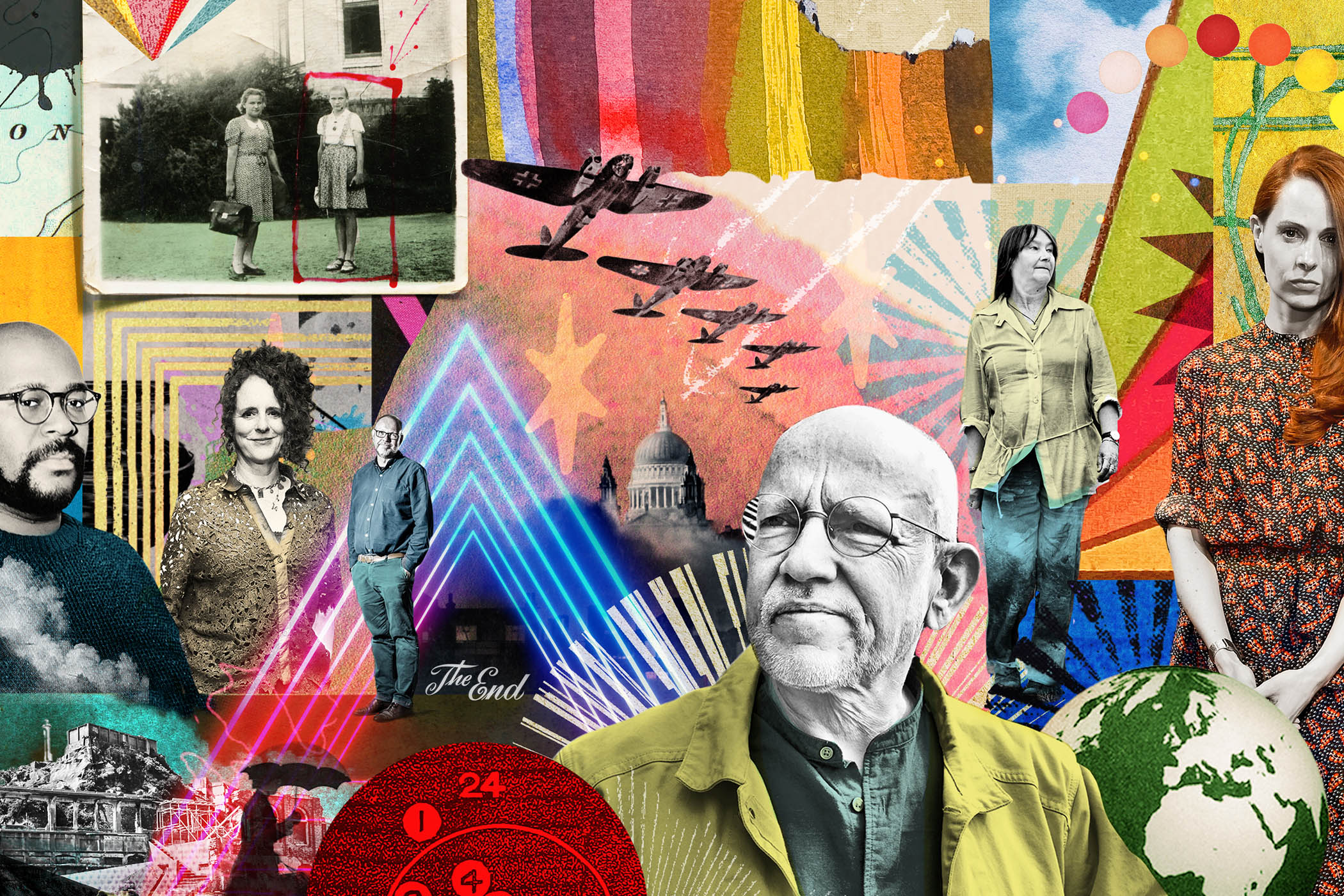 From left, Brandon Taylor, Maggie O’Farrell, Francis Spufford, James Meek, Ali Smith and Gwendoline Riley