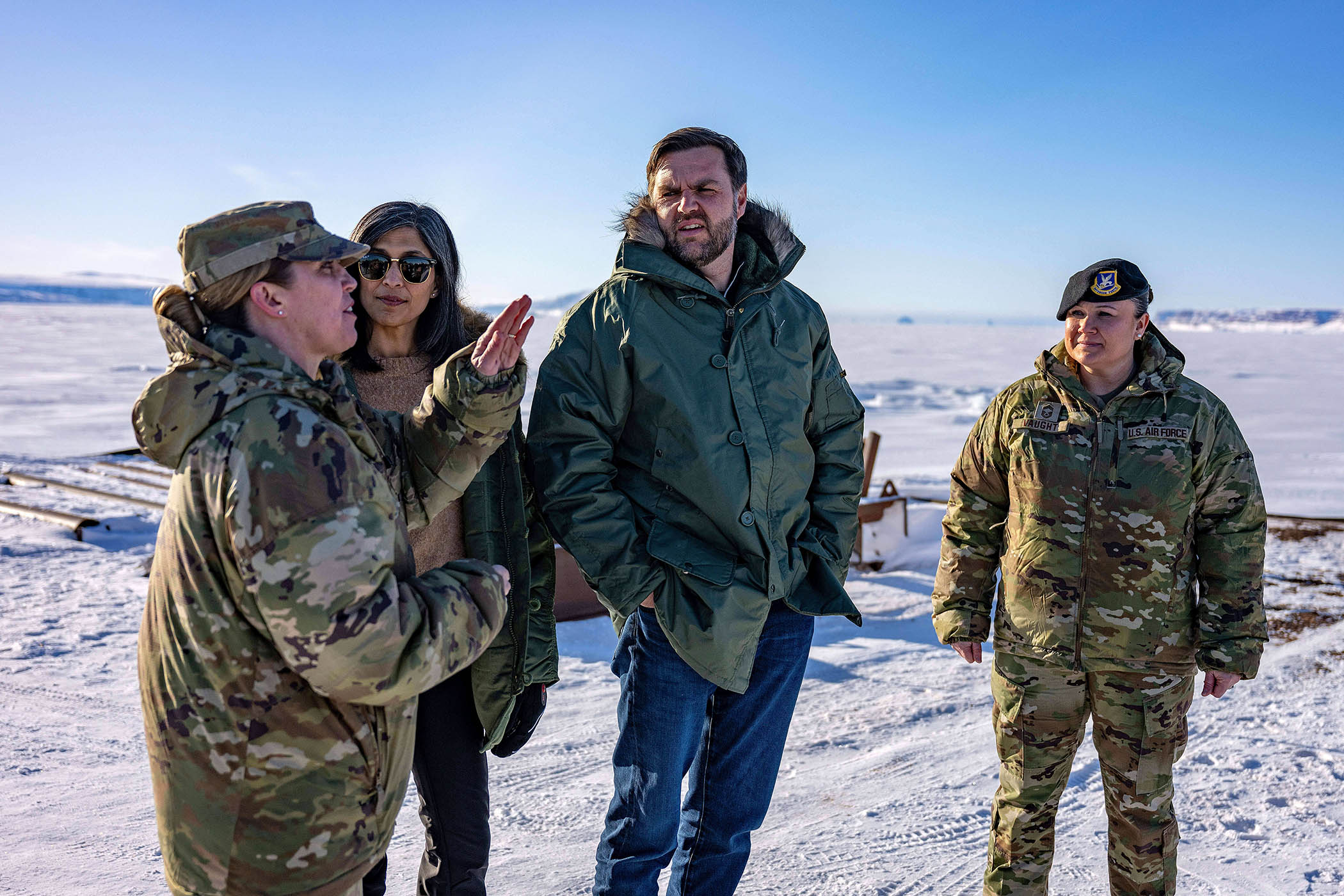 US vice -president JD Vance and his wife, Usha, tour the US military’s Pituffik Space Base in Greenland last year