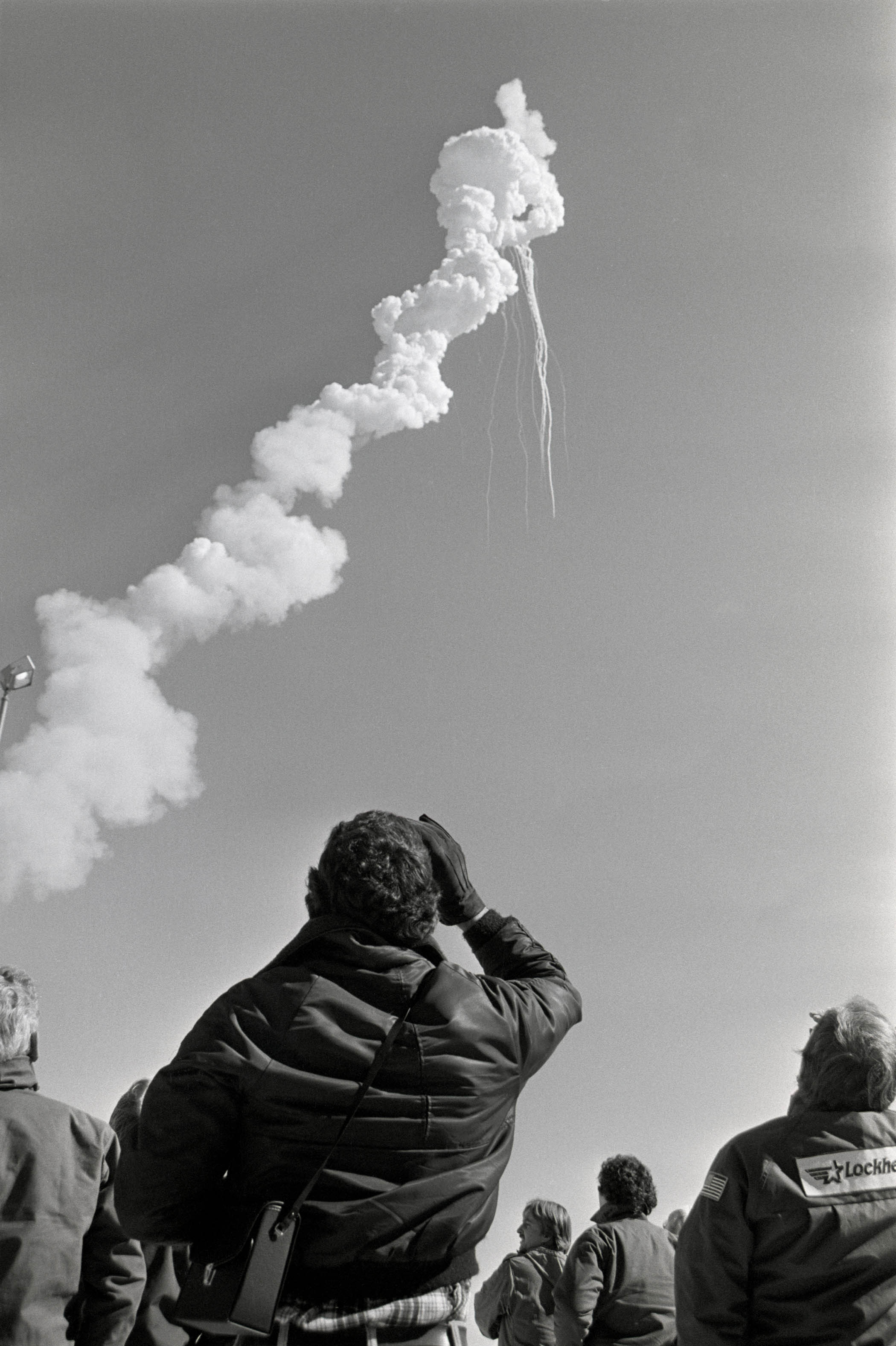 Challenger explodes after launch on 28 January 1986