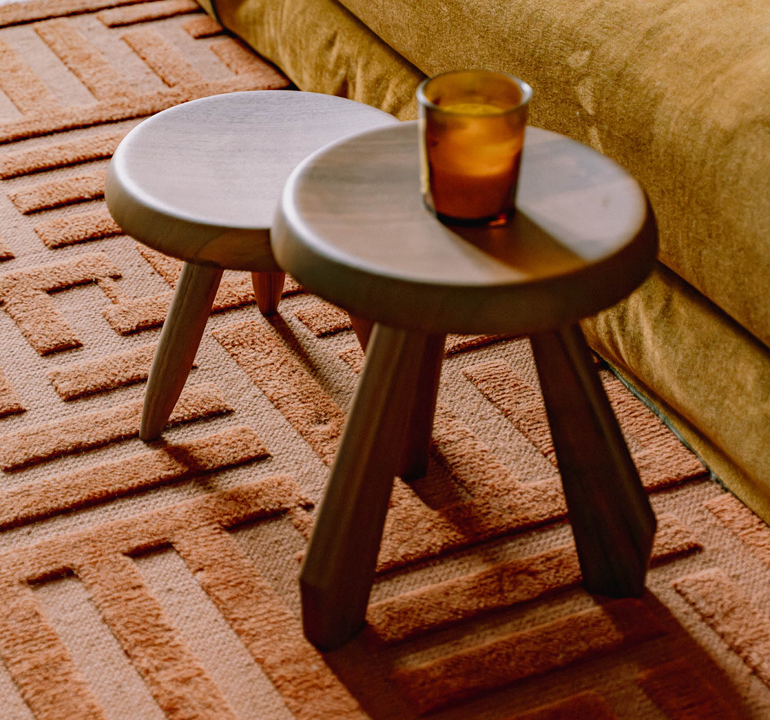 Creature comforts: rugs are soft underfoot