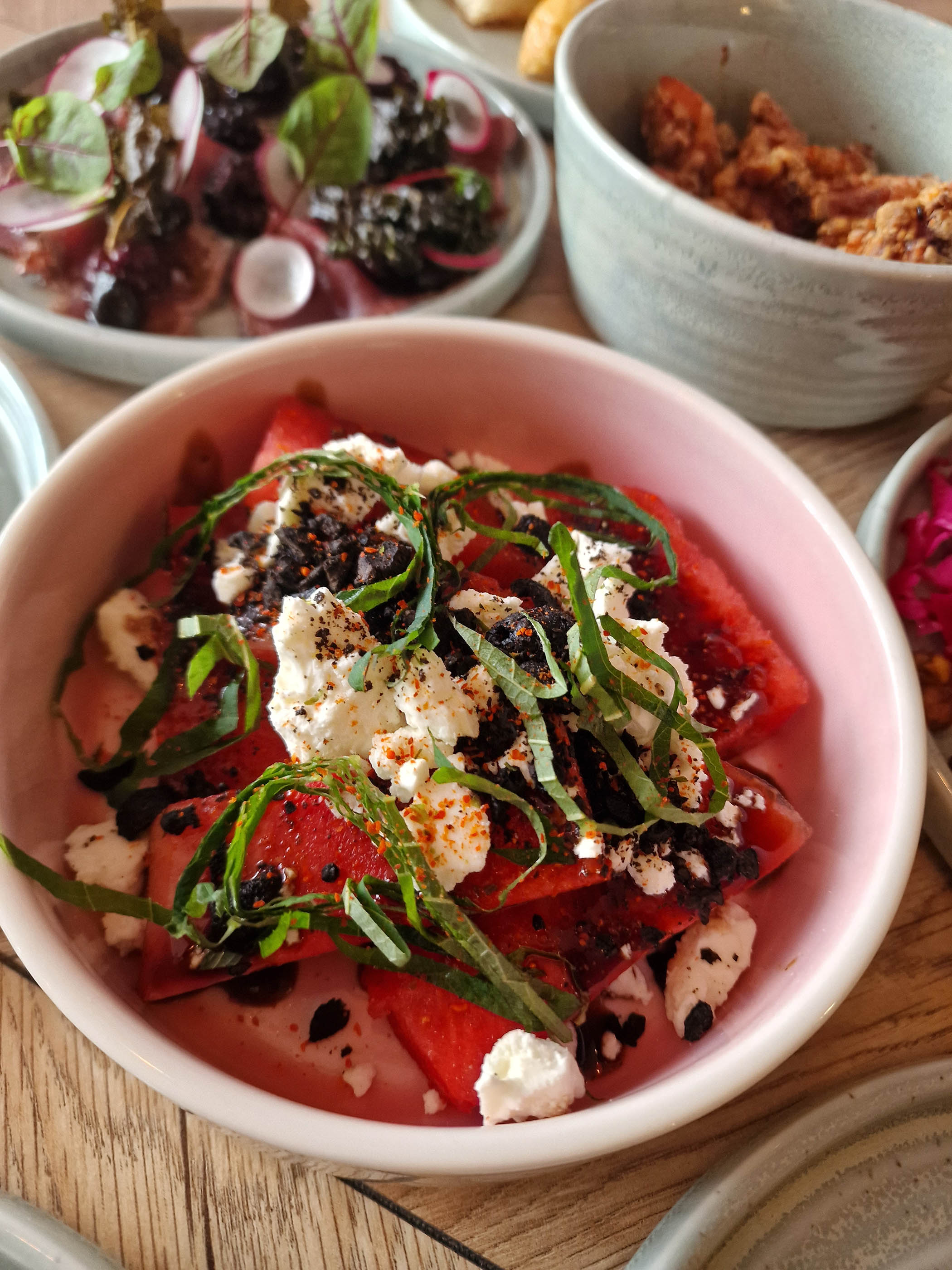 Tuck in: small plates from the regularly changing menu at Fifteen Square Metres