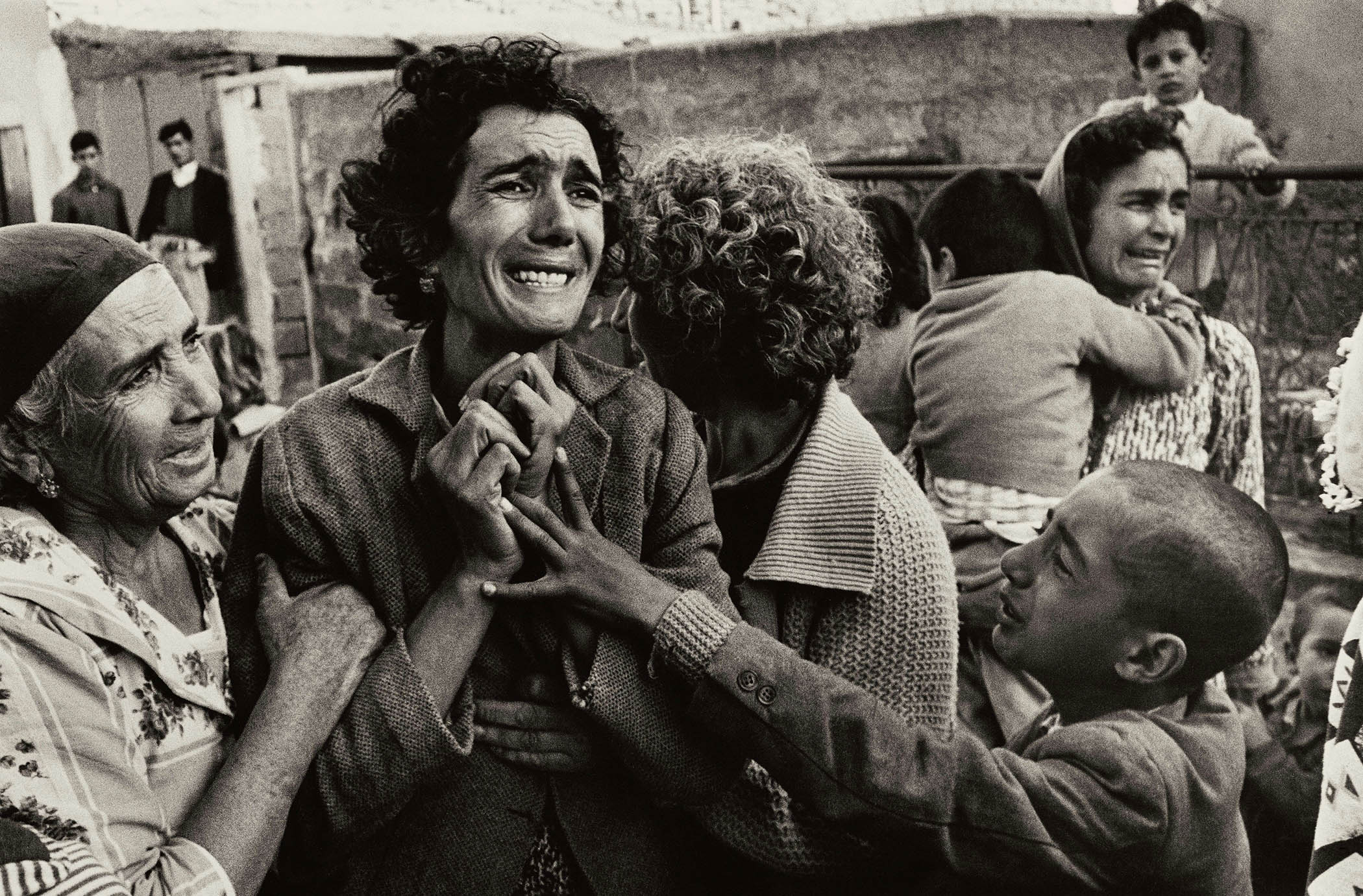 A Turkish woman mourns the death of her husband in 1964