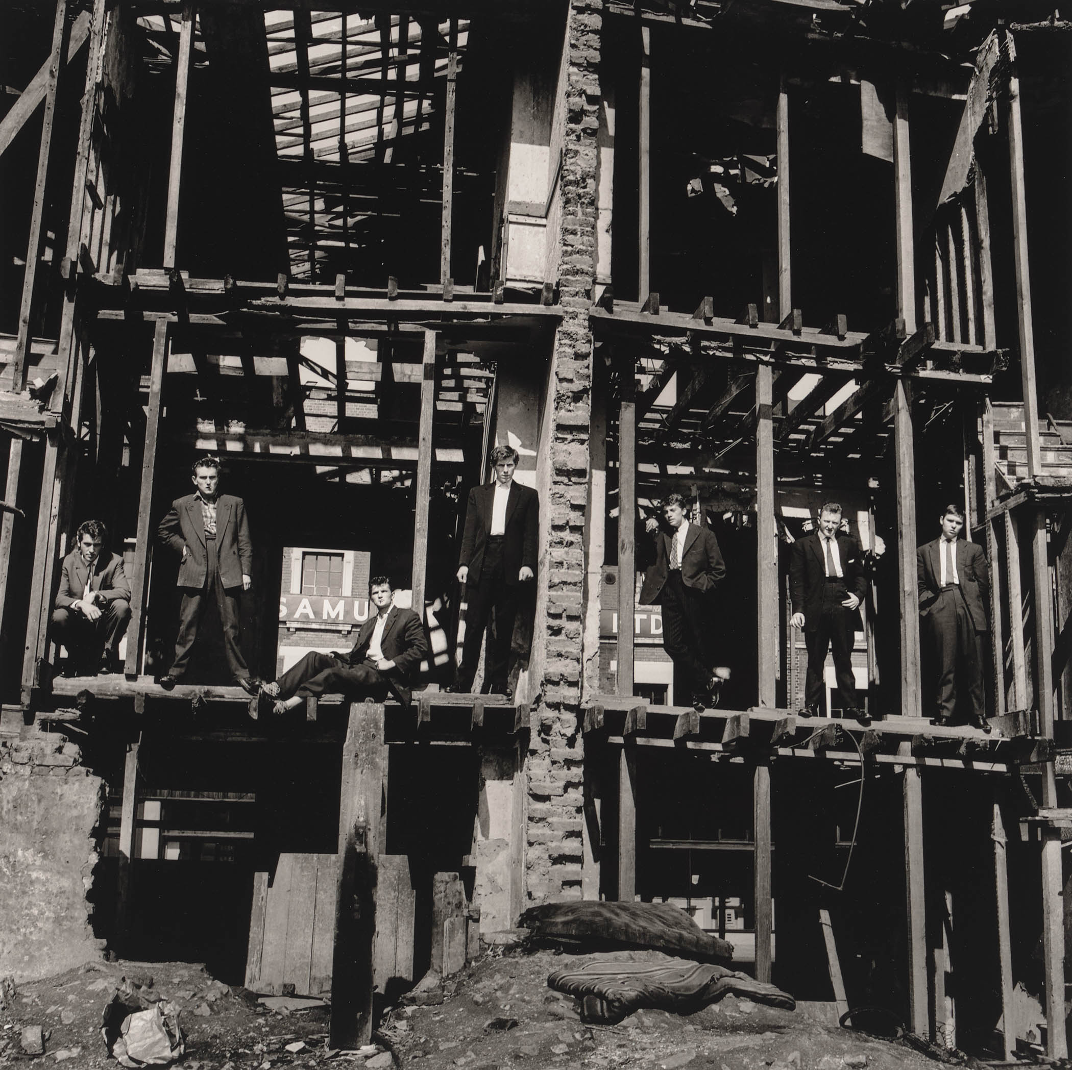 McCullin’s shot of a gang in Finsbury Park, published by The Observer in 1959