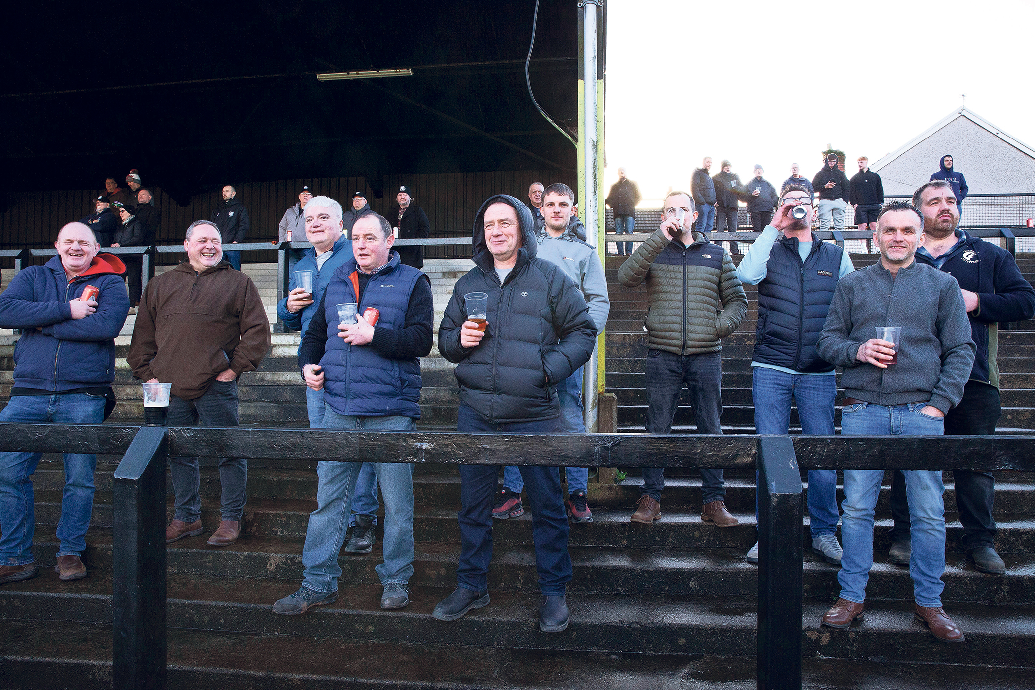 Fans gather to cheer on Neath