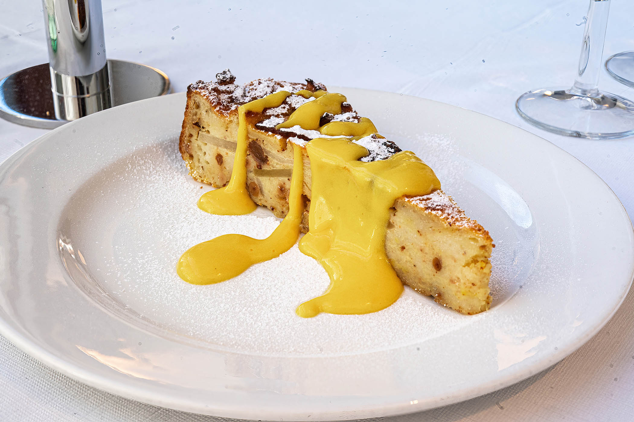 ‘Dripping with sabayon’: Italian bread pudding