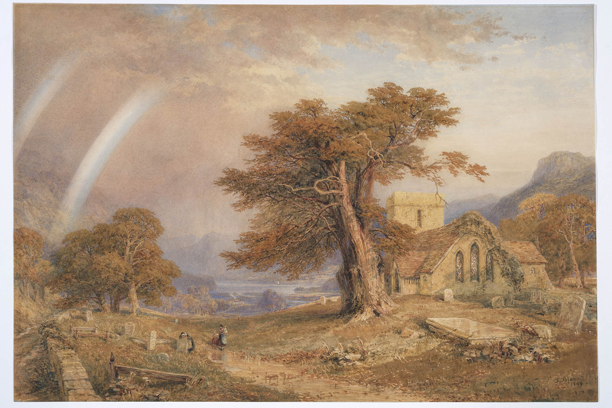 ‘Scarcely a name in this show will be known’: Fanny Blake’s watercolour of Patterdale Church, 1849. Main image: Elizabeth Batty’s Simplon Road between Baveno and Gravellona, 1817