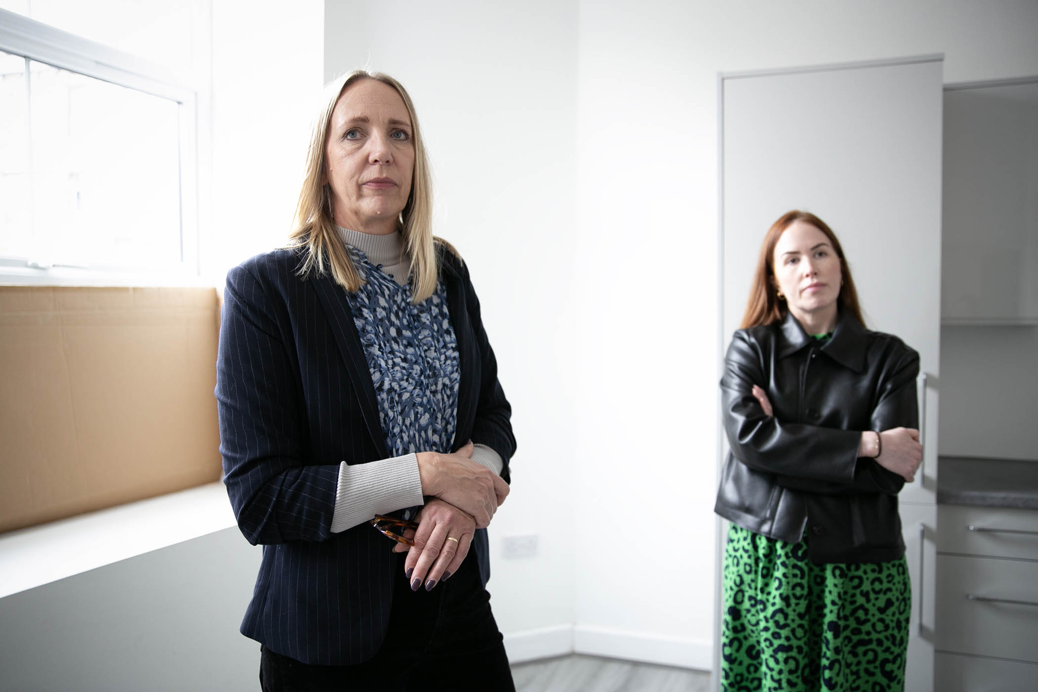 Lisa Naylor, left, head of Built for Zero at Crisis, and Danielle Wilson, homelessness operations manager
