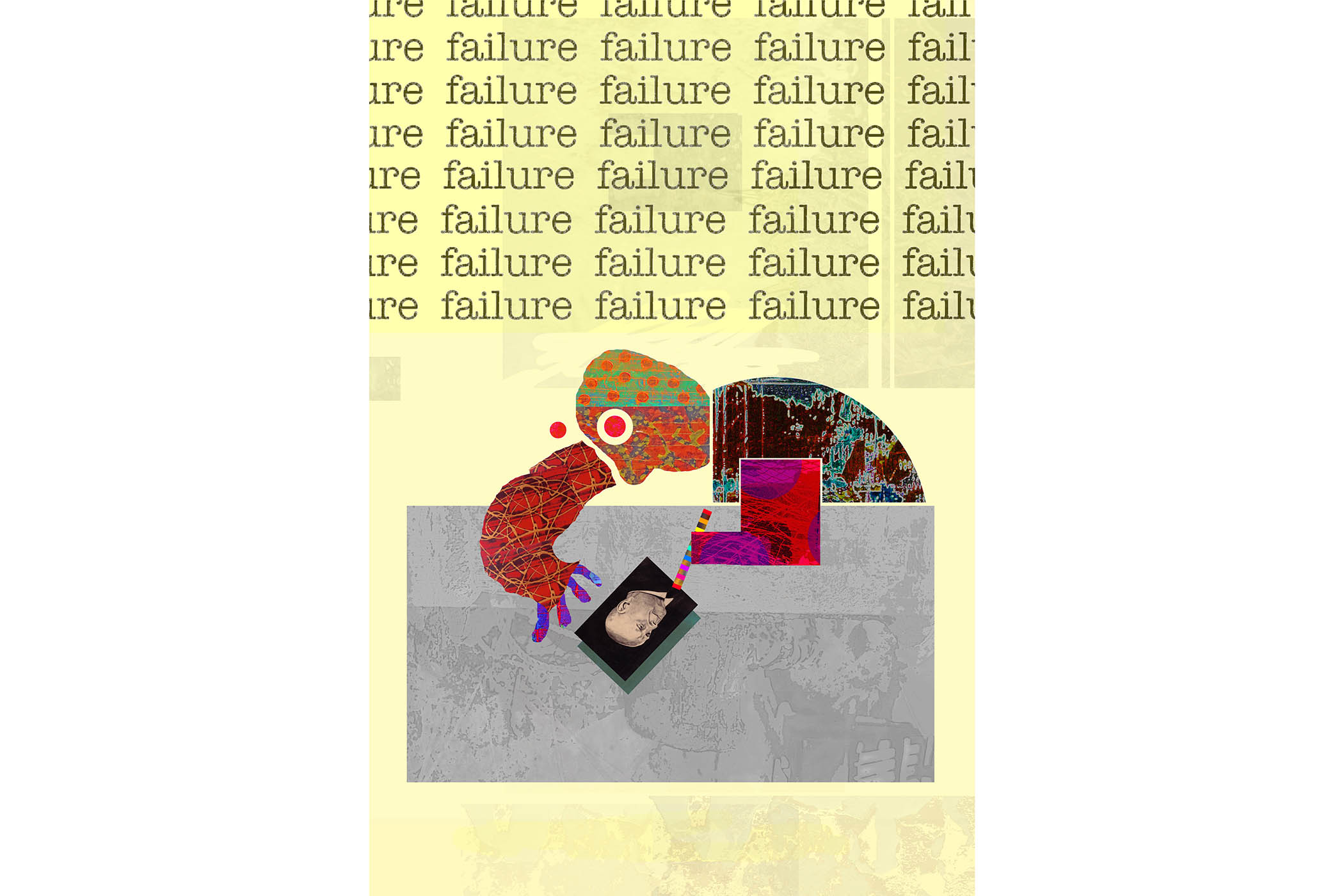 ‘There are monsters under every bed, and in the head too’: an example of the artwork from Haddon’s book.